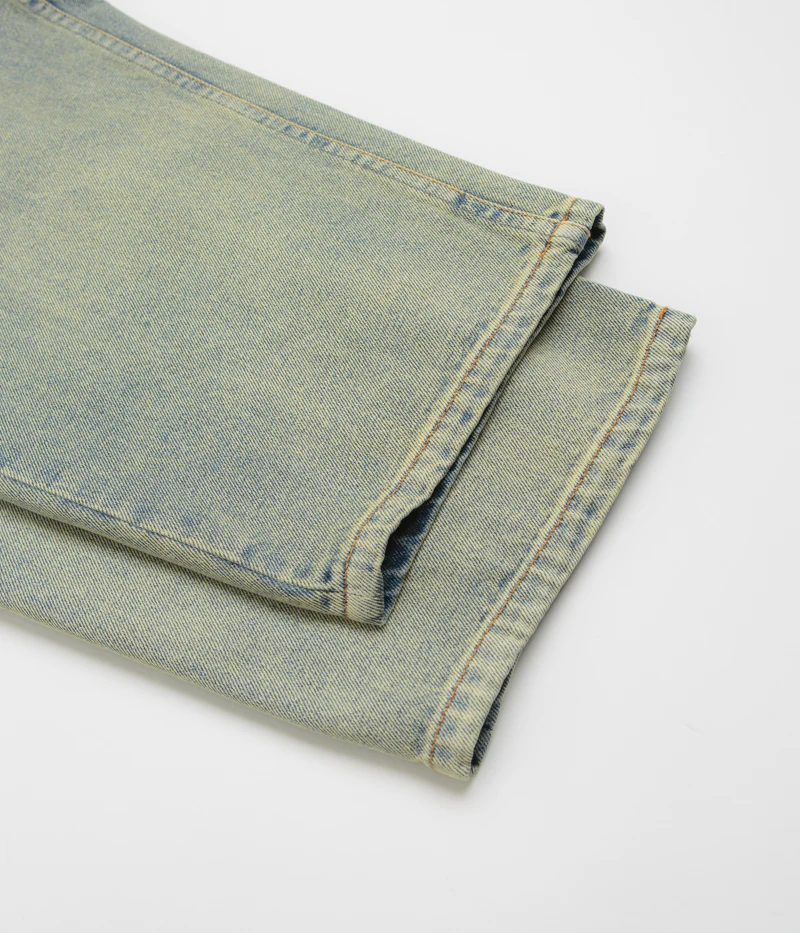 Dime Classic Baggy Jeans - Dipped Sandblasted Indigo - Image 9