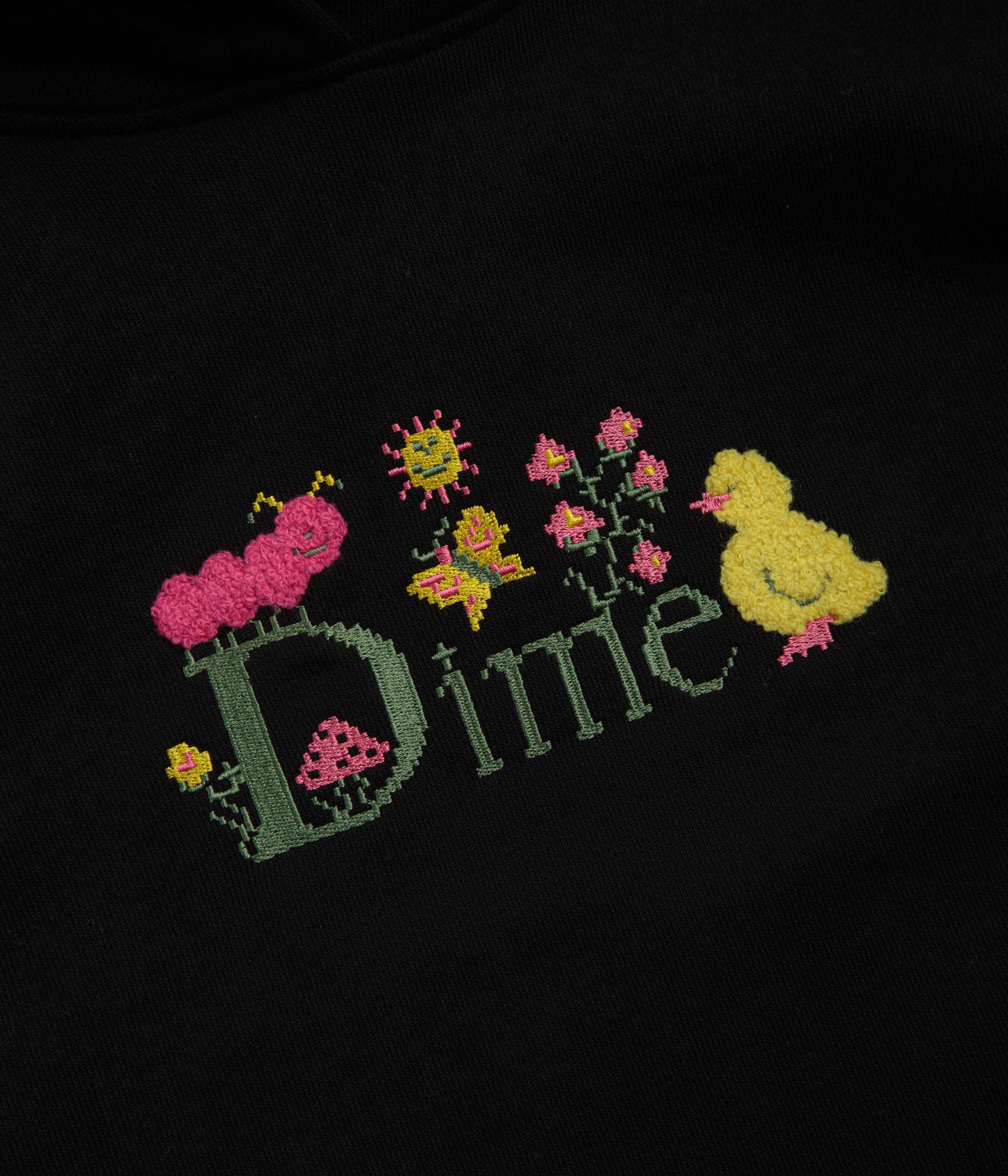 Dime Classic Cross Stitch Hoodie - Black - Image 3