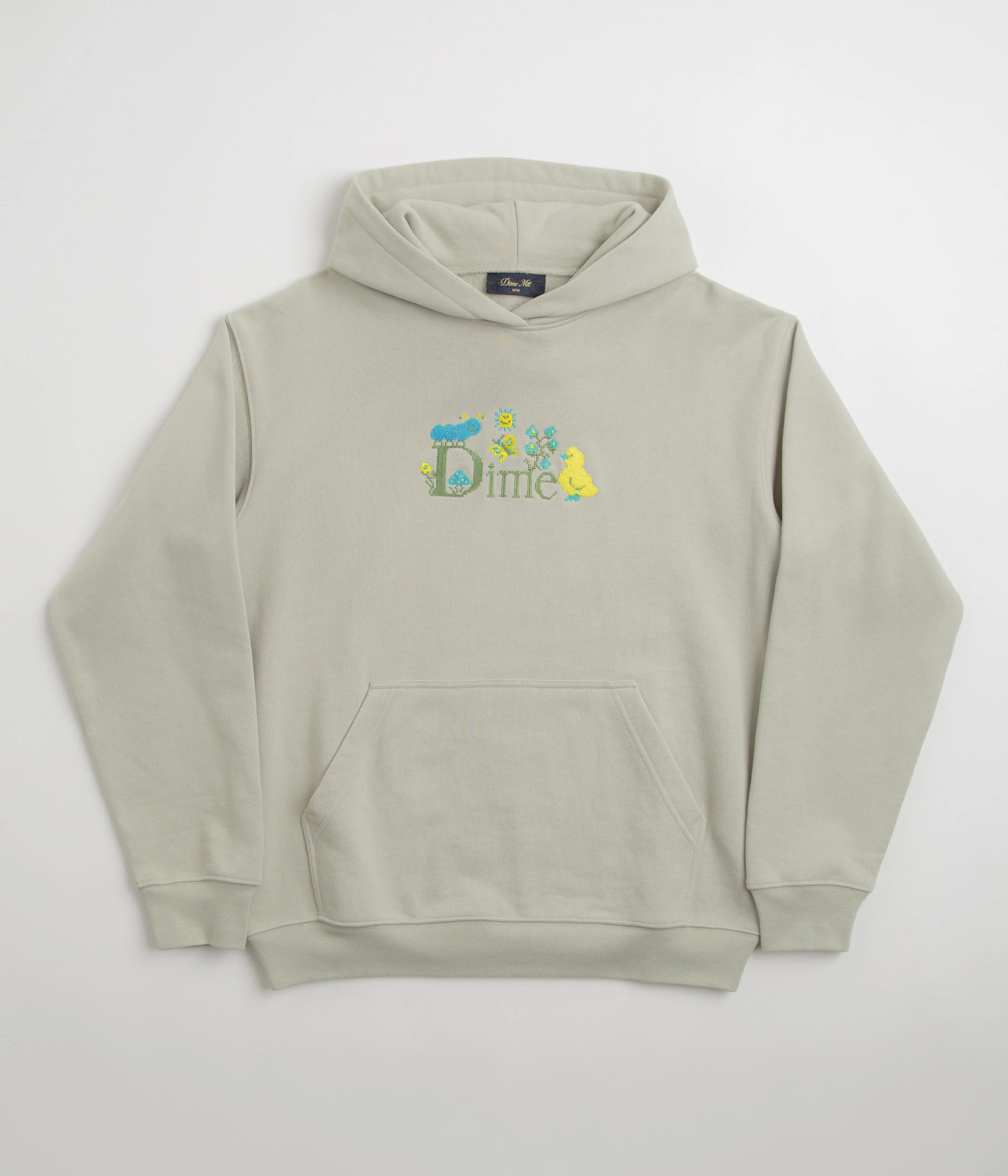 Dime Classic Cross Stitch Hoodie - Charcoal Moss