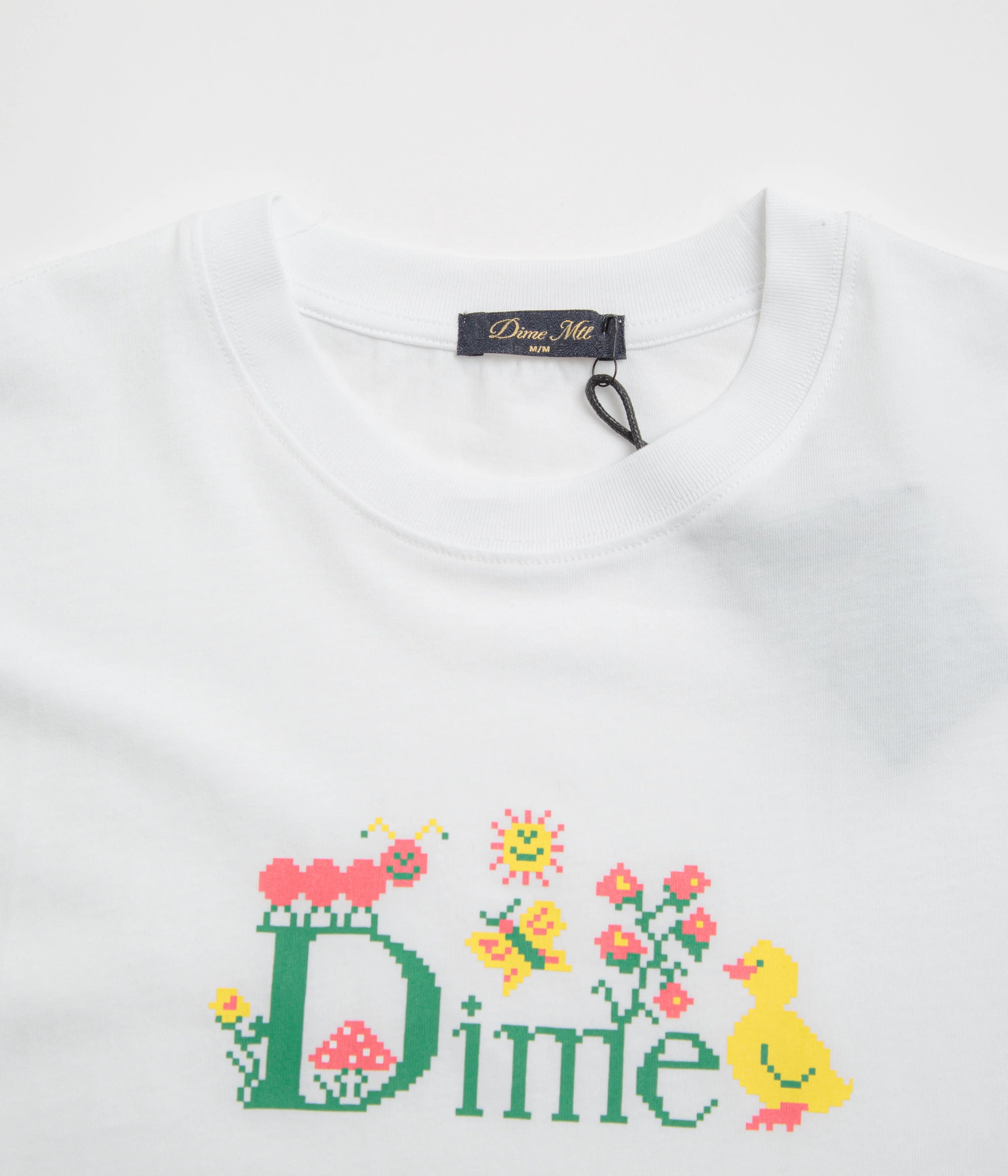 Dime Classic Cross Stitch T-Shirt - White - Image 3