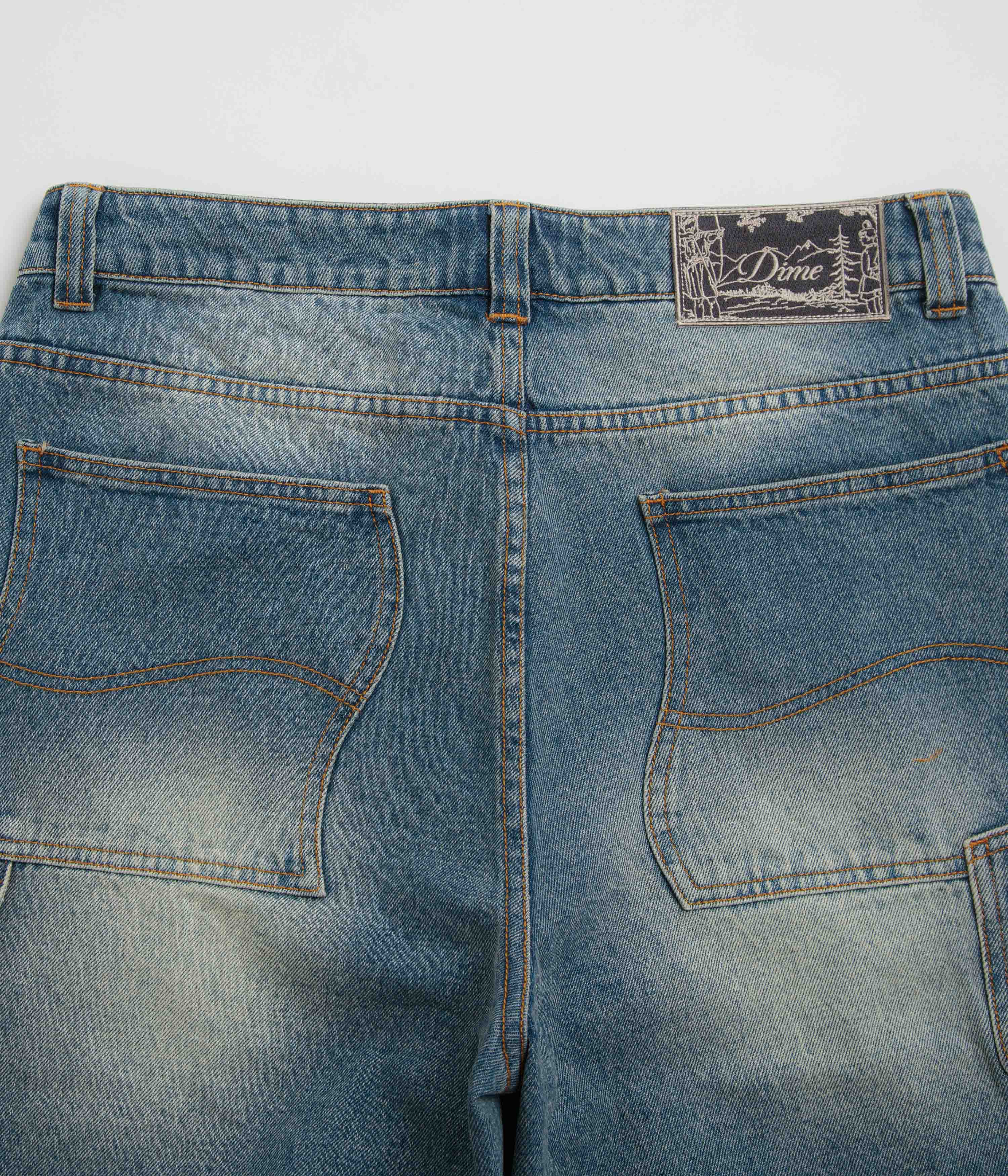 Dime Classic Denim Shorts - Sandblasted Indigo - Image 7