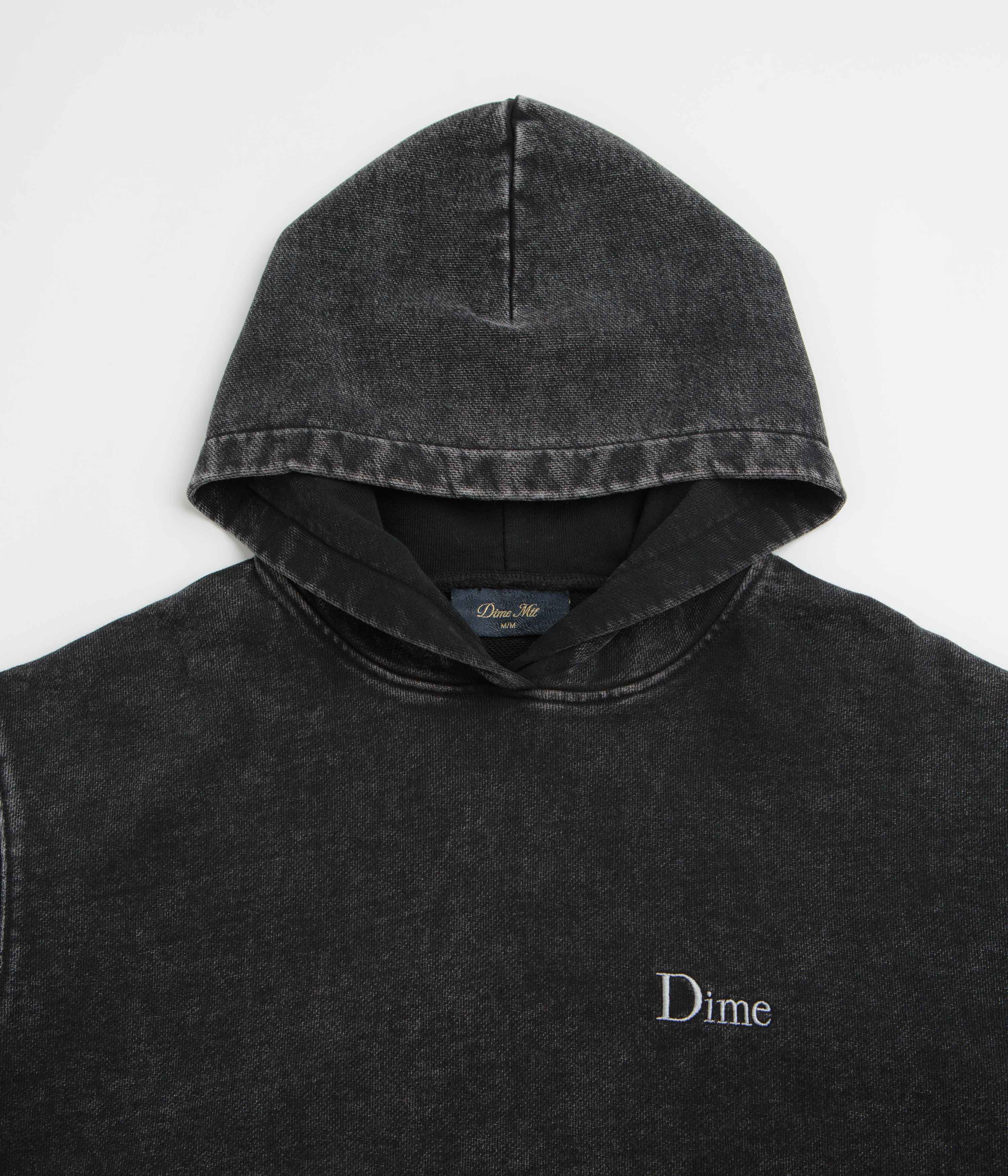 Dime Classic French Terry Hoodie - Faded Black - Image 2