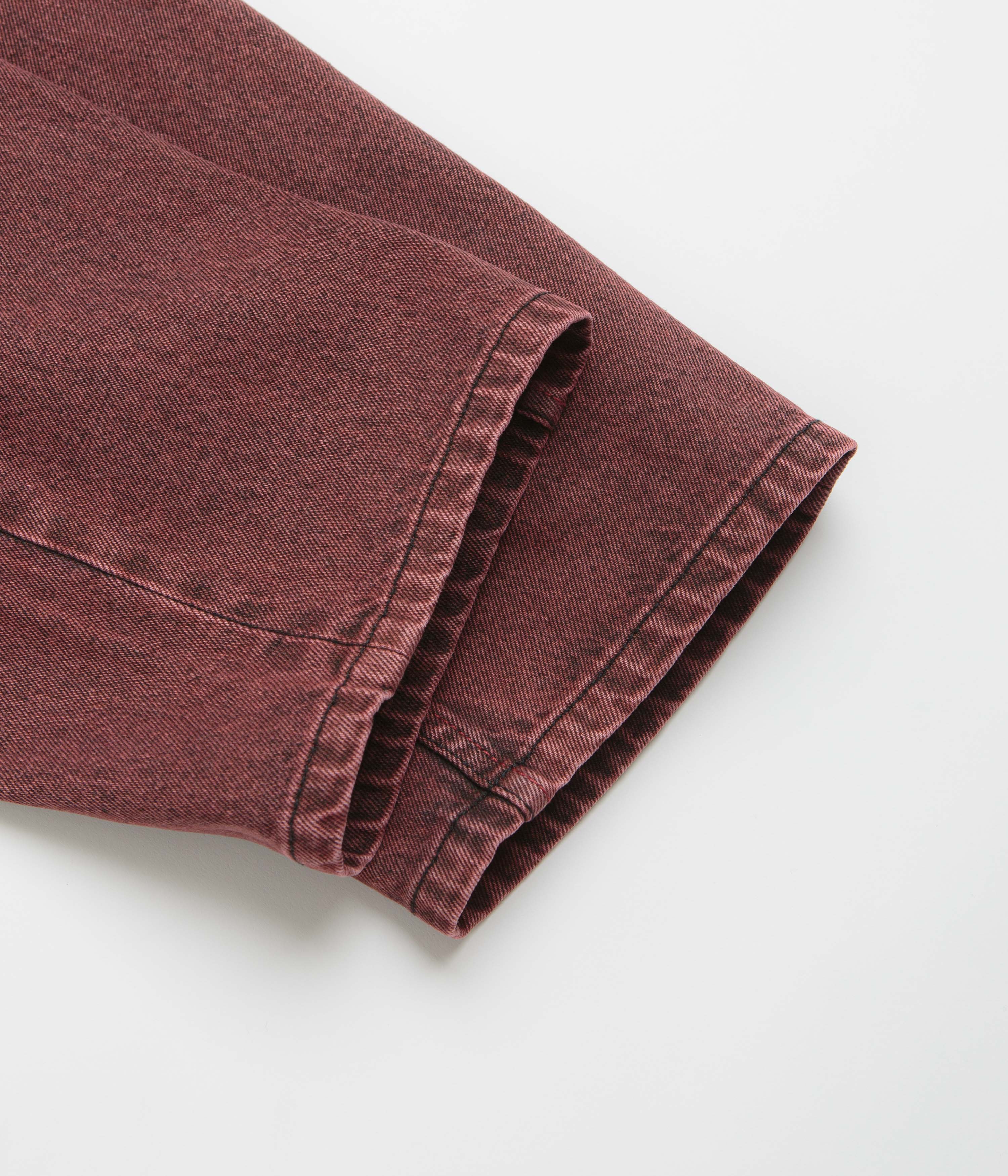 Dime Classic Relaxed Jeans - Dipped Sandblasted Burgundy - Image 9