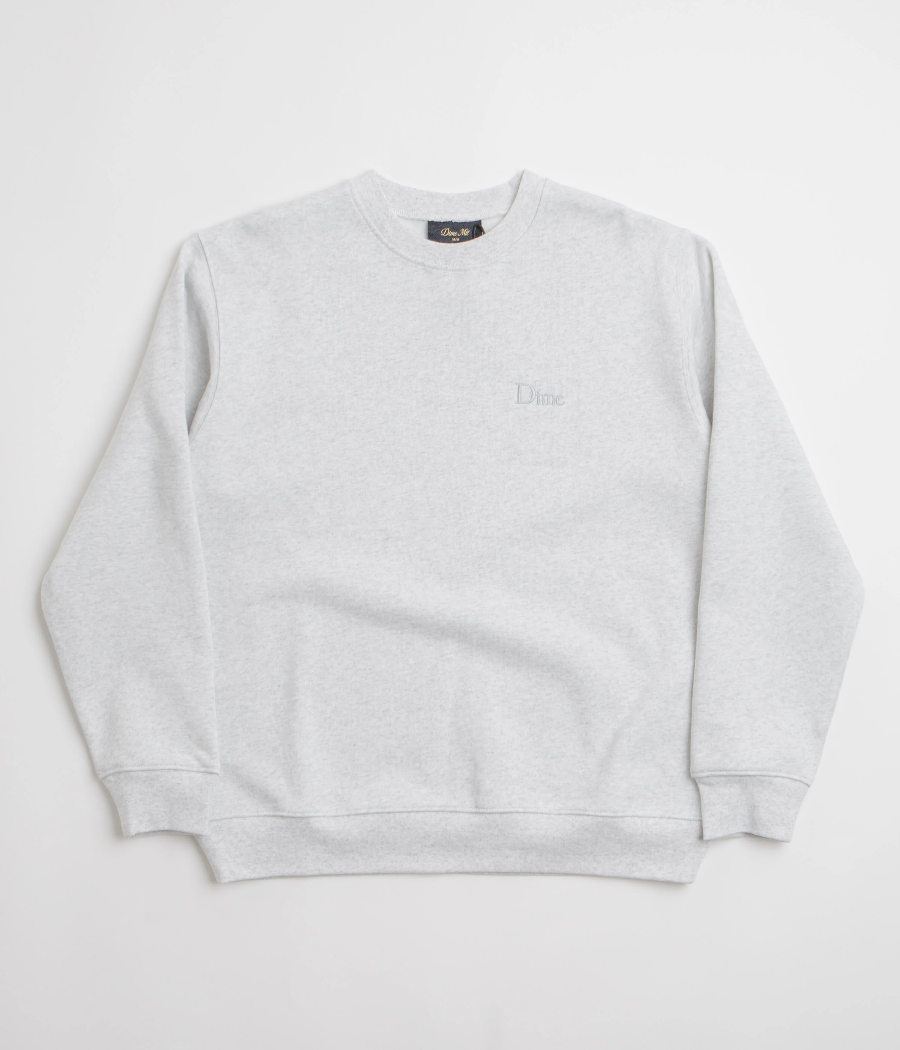 Dime Classic Small Logo Crewneck Sweatshirt - Ash