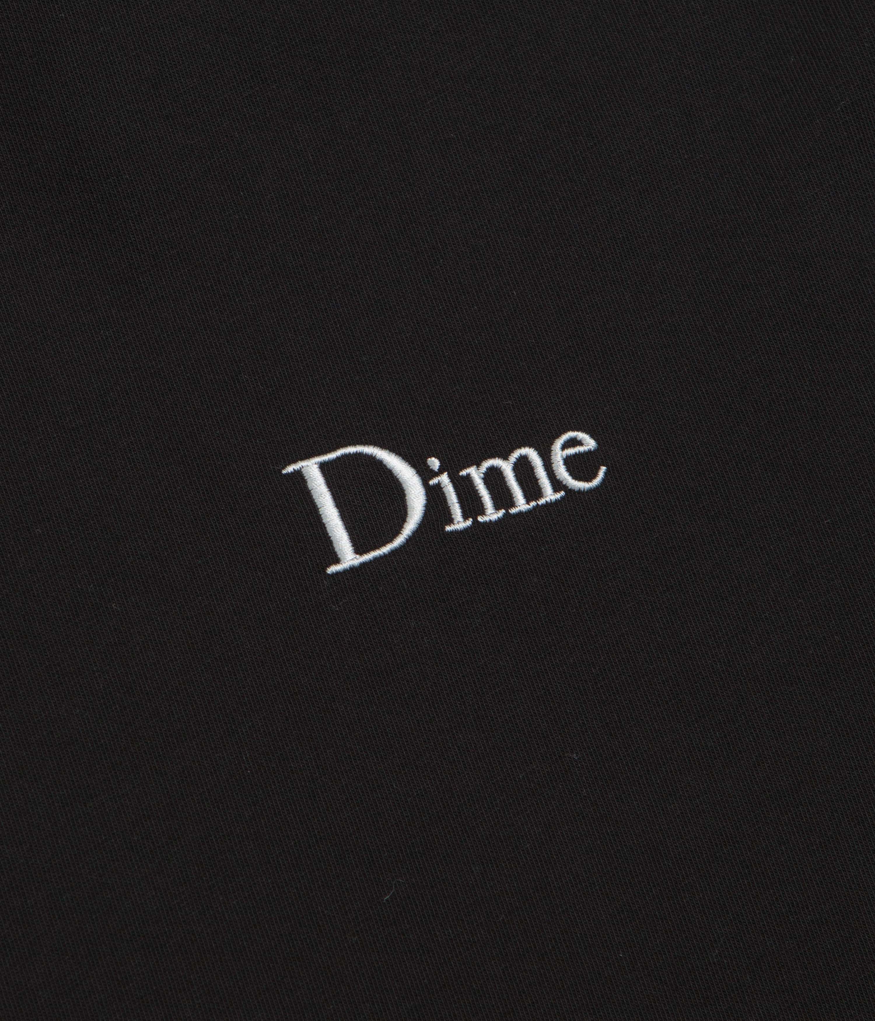 Dime Classic Small Logo Long Sleeve T-Shirt - Black - Image 3