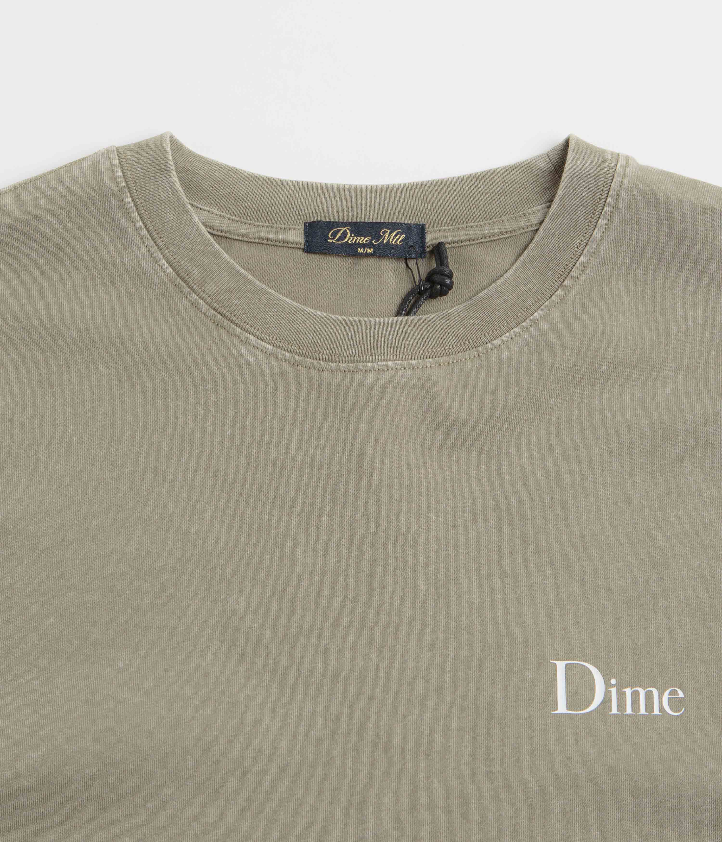 Dime Classic Small Logo T-Shirt - Faded Cement - Image 3