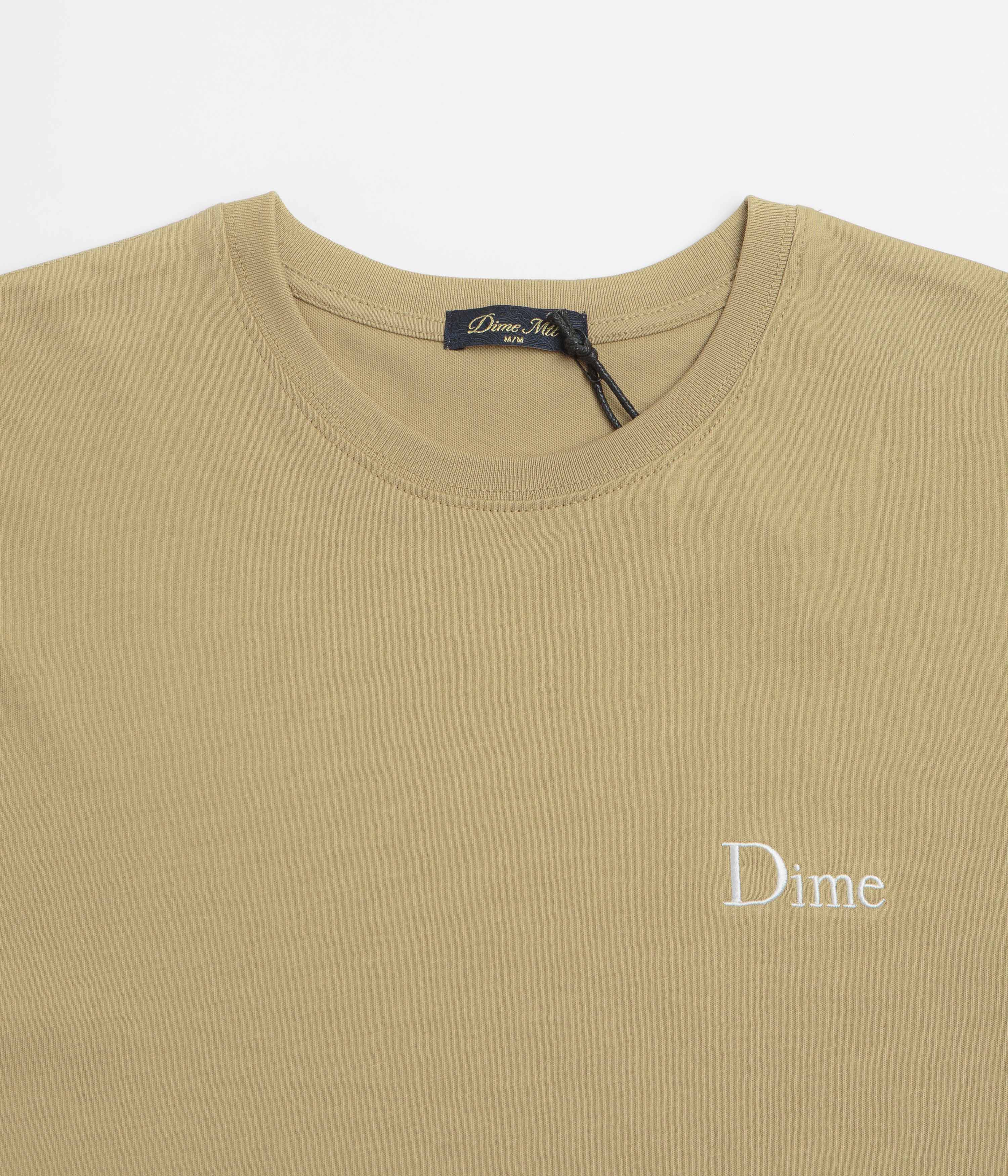 Dime Classic Small Logo T-Shirt - Tan - Image 2