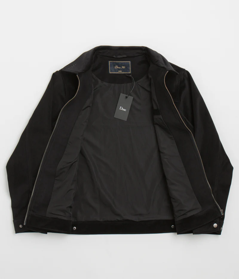 Dime Cord Zip Jacket - Black - Image 2