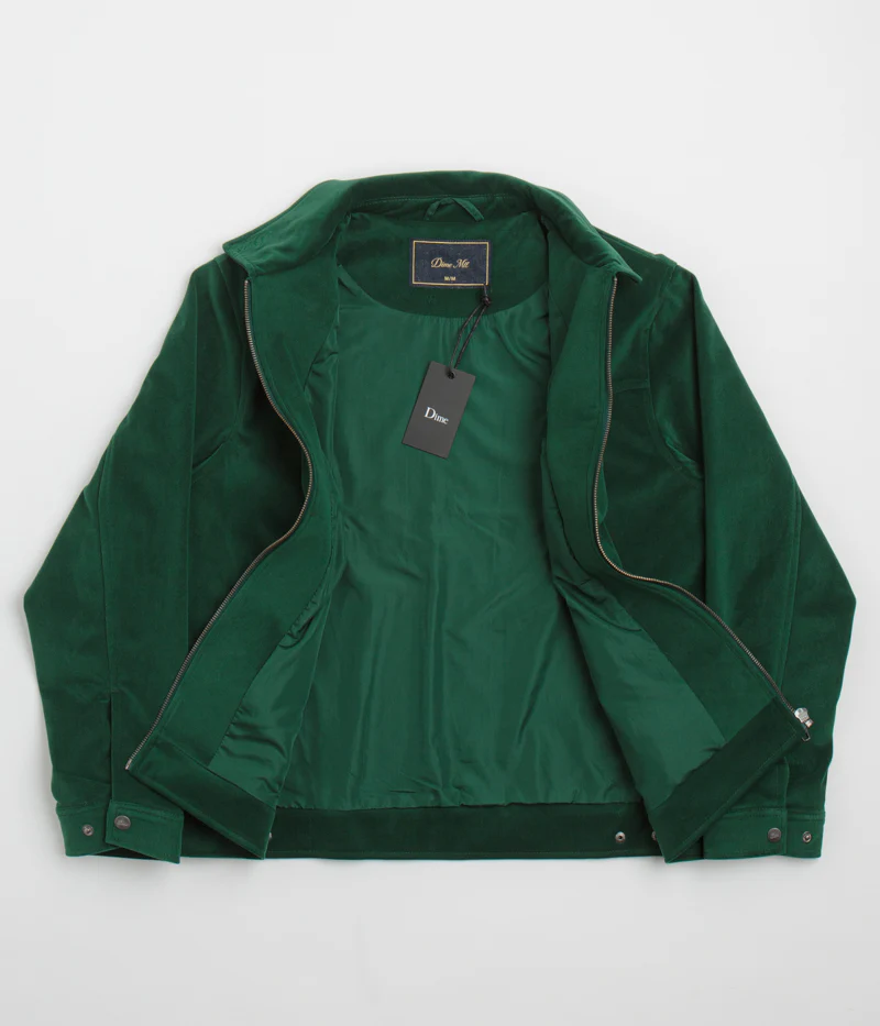 Dime Cord Zip Jacket - Emerald - Image 2