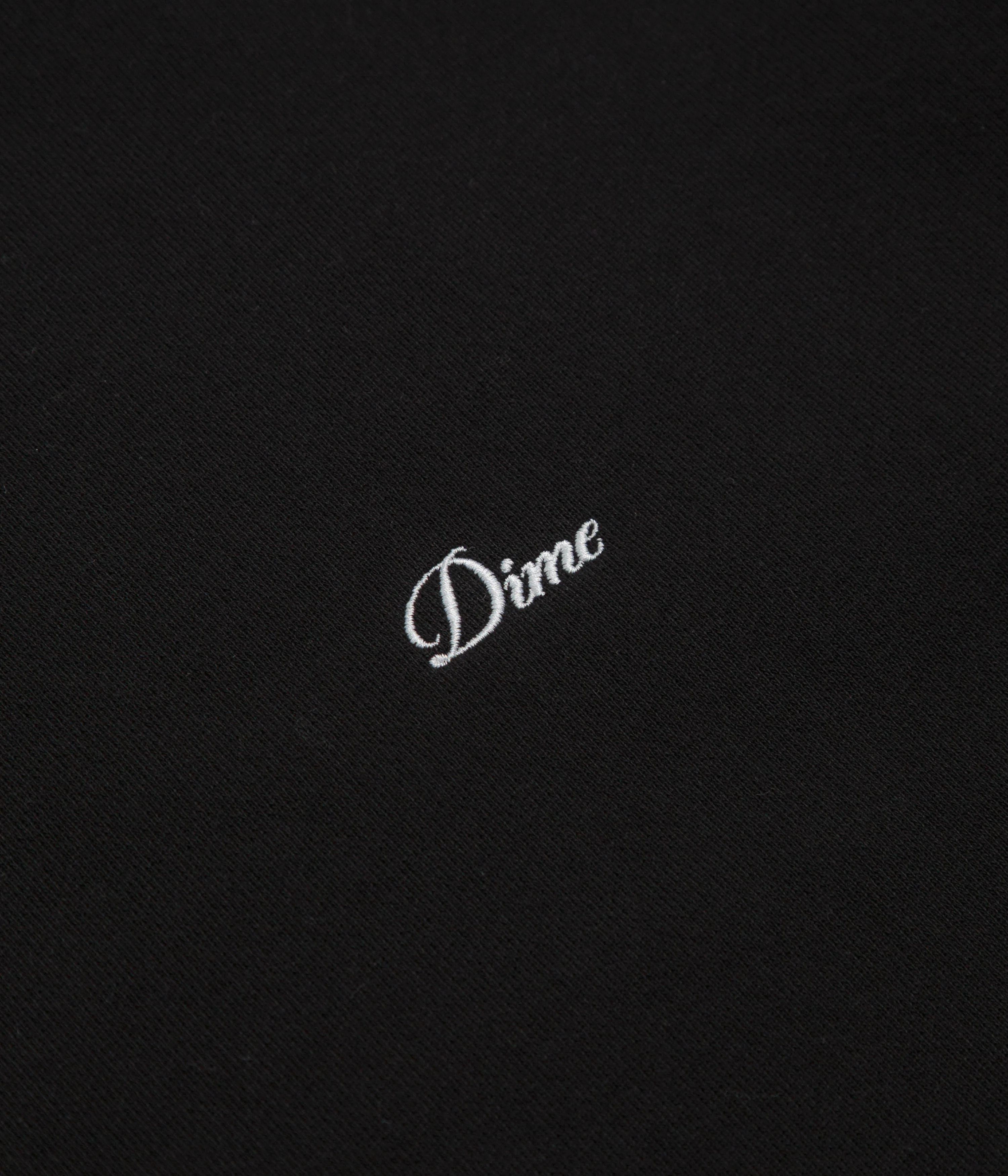 Dime Cursive Small Logo Crewneck Sweatshirt - Black - Image 3