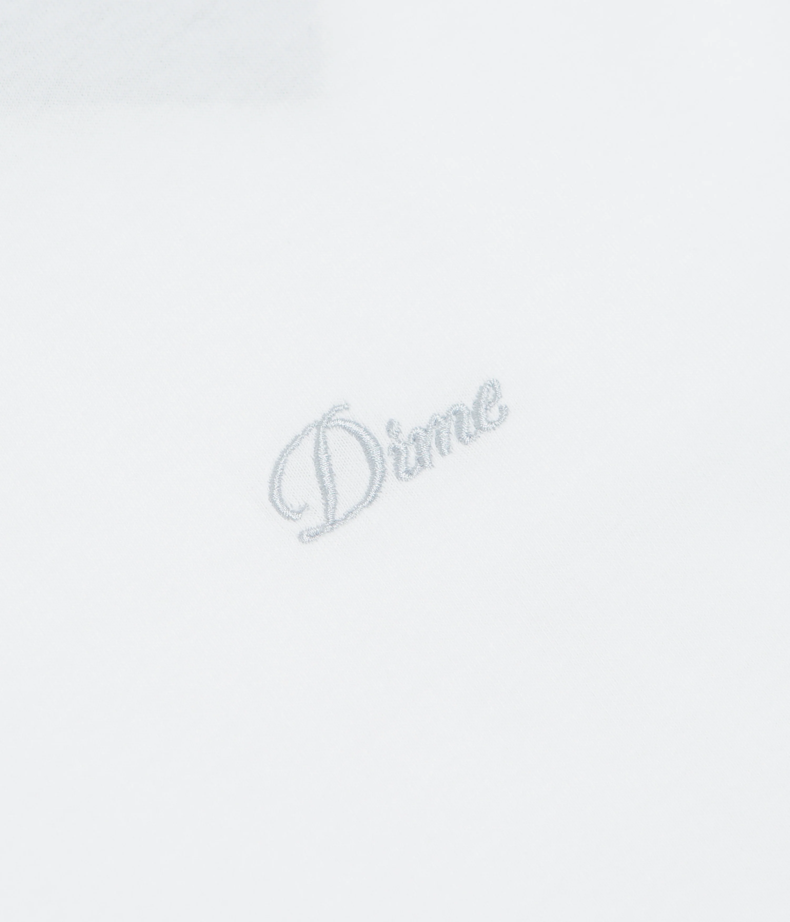 Dime Cursive Small Logo T-Shirt - White - Image 3