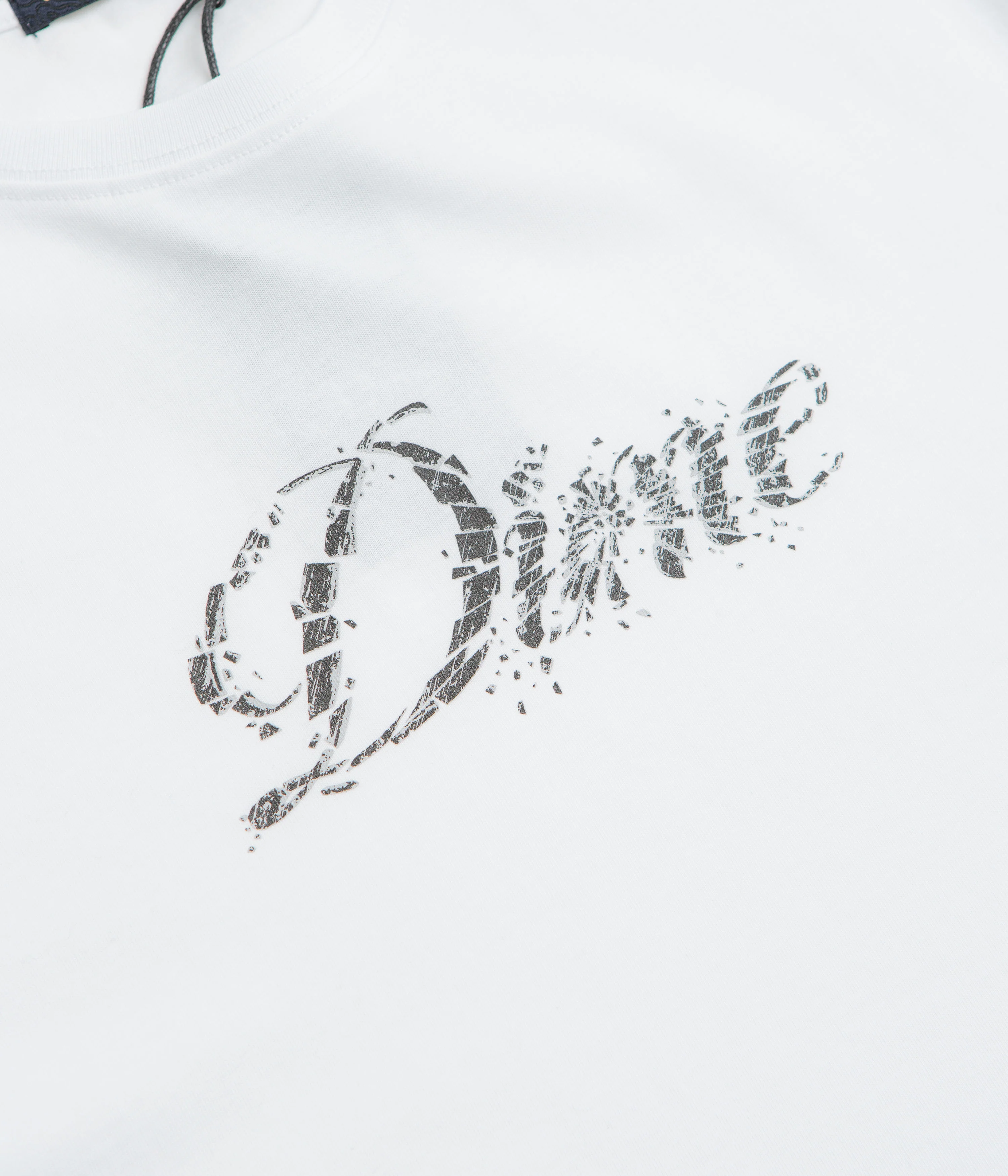 Dime Cursive Smashed T-Shirt - White - Image 3