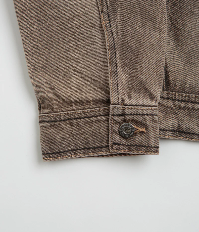 Dime Denim Jacket - Dipped Sandblasted Brown - Image 4
