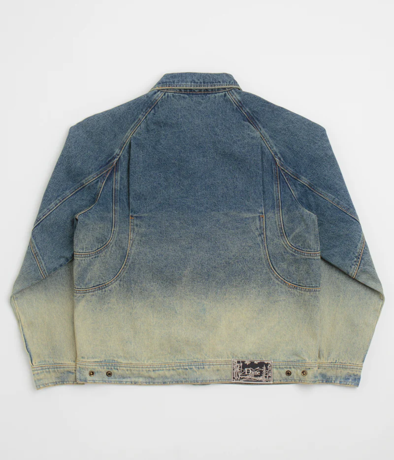 Dime Denim Jacket - Dipped Sandblasted Indigo - Image 3