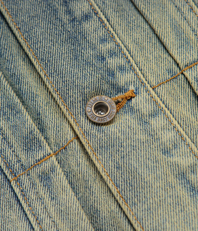 Dime Denim Jacket - Dipped Sandblasted Indigo - Image 6