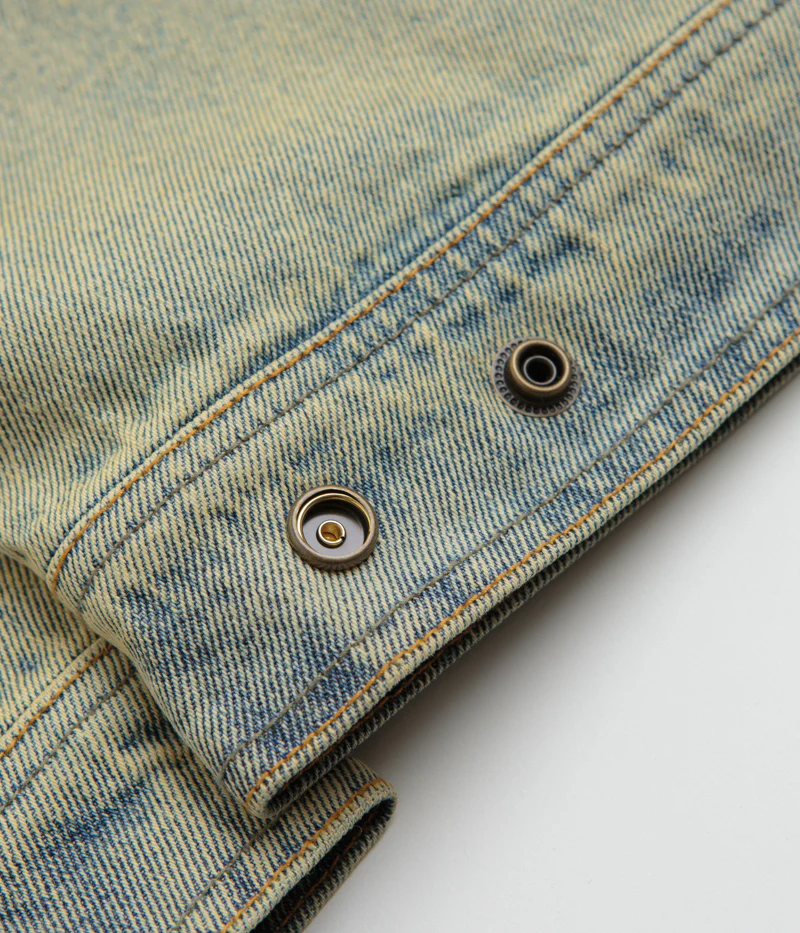 Dime Denim Jacket - Dipped Sandblasted Indigo - Image 8