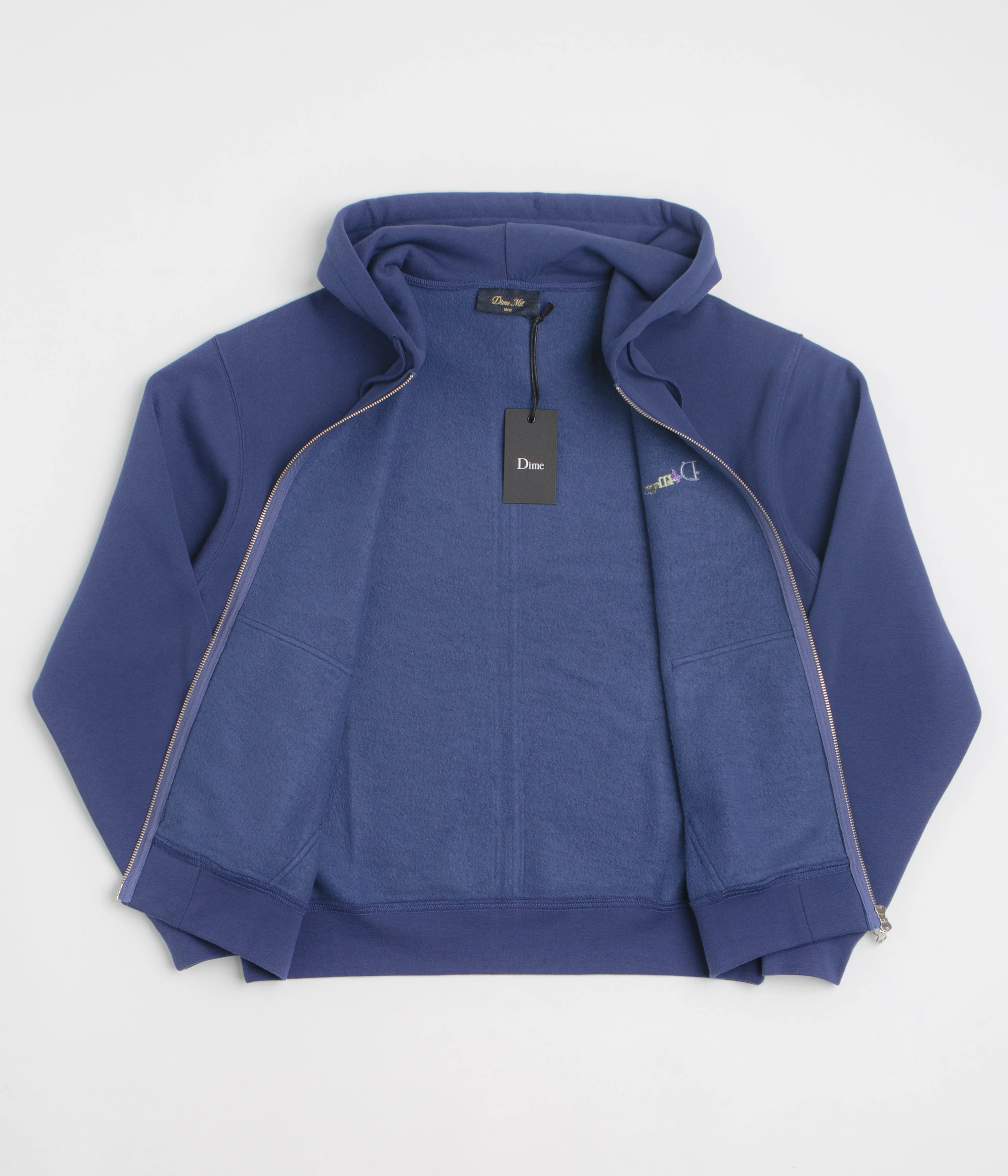 Dime Friends Full Zip Hoodie - Night Blue - Image 2