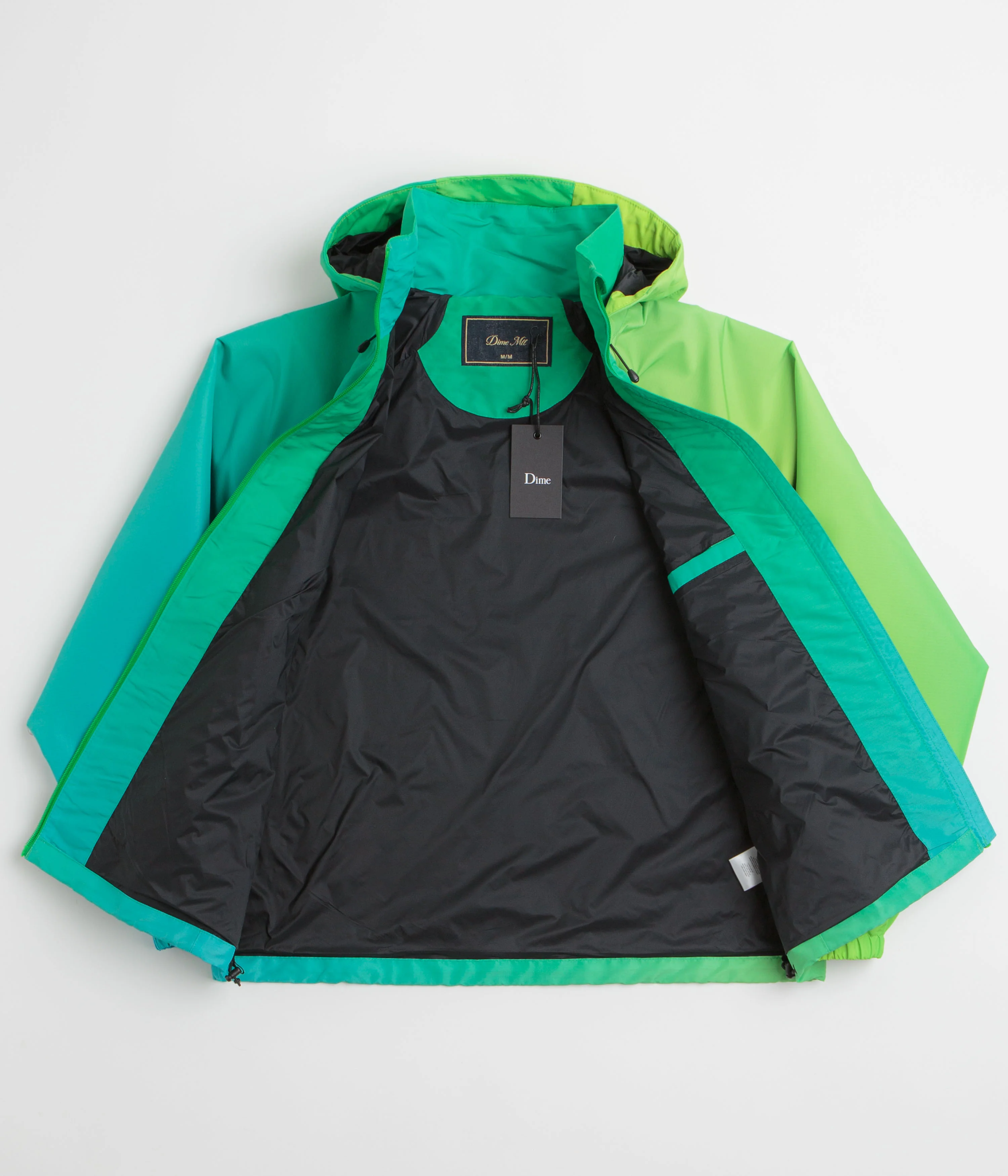 Dime Gradient Windbreaker Jacket - Green - Image 2