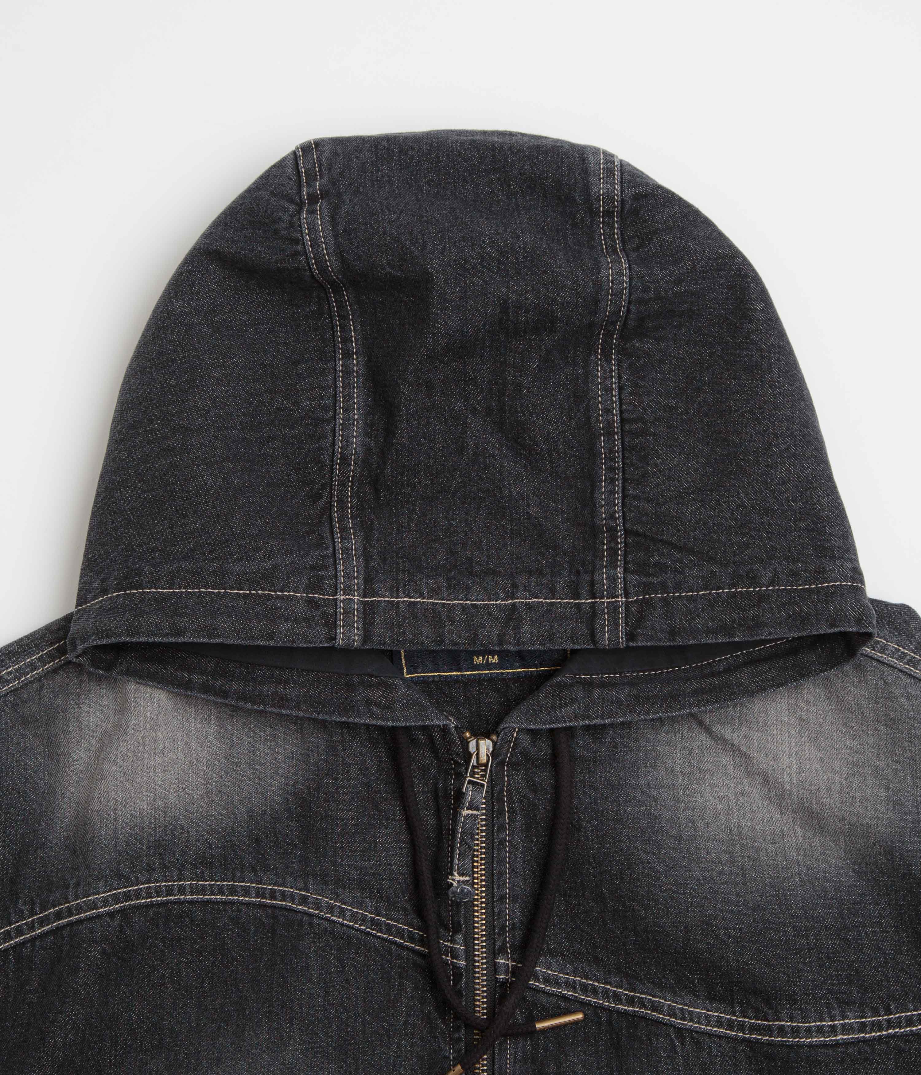 Dime Hooded Utility Jacket - Sandblasted Black - Image 2