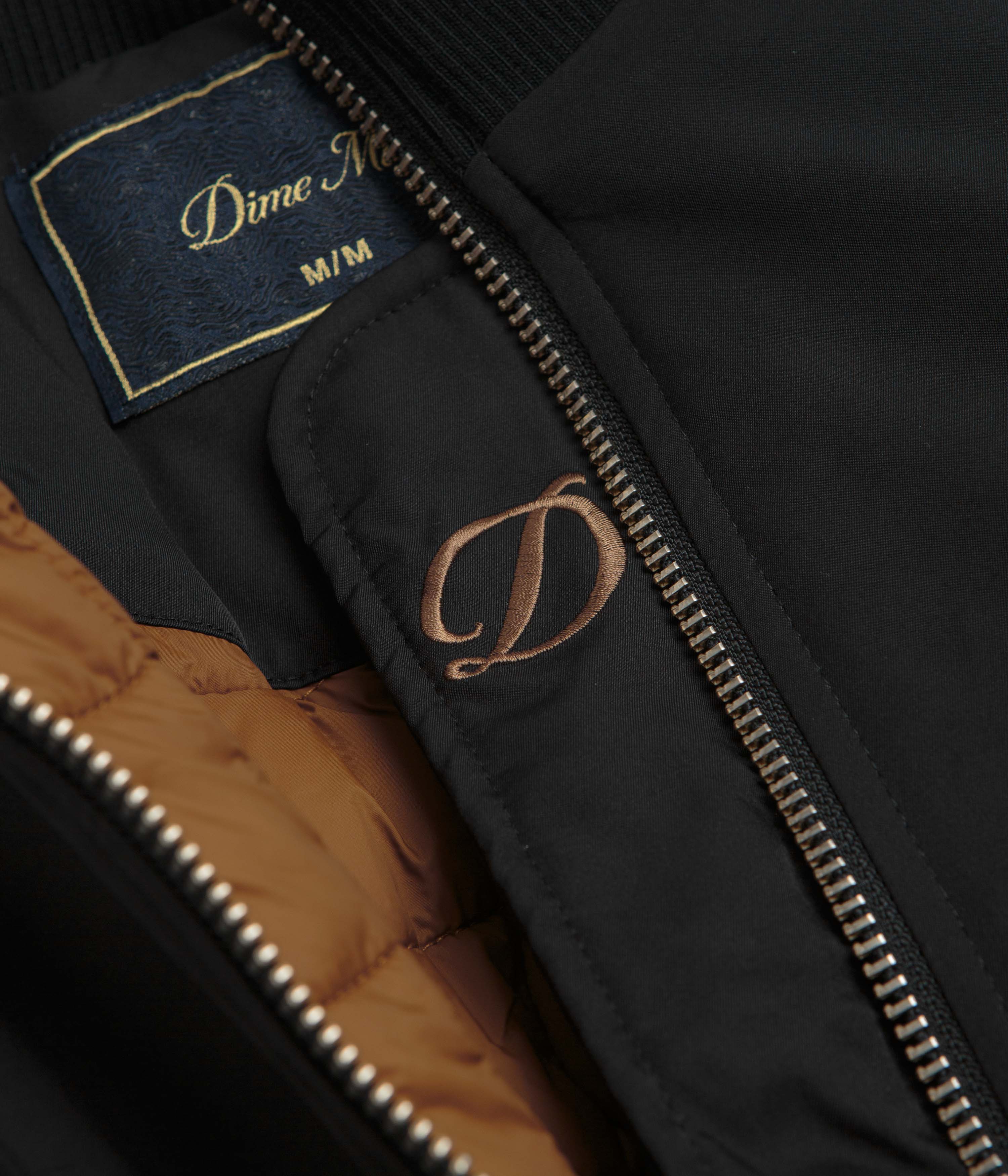 Dime Insulated Bomber Jacket - Black - Image 7
