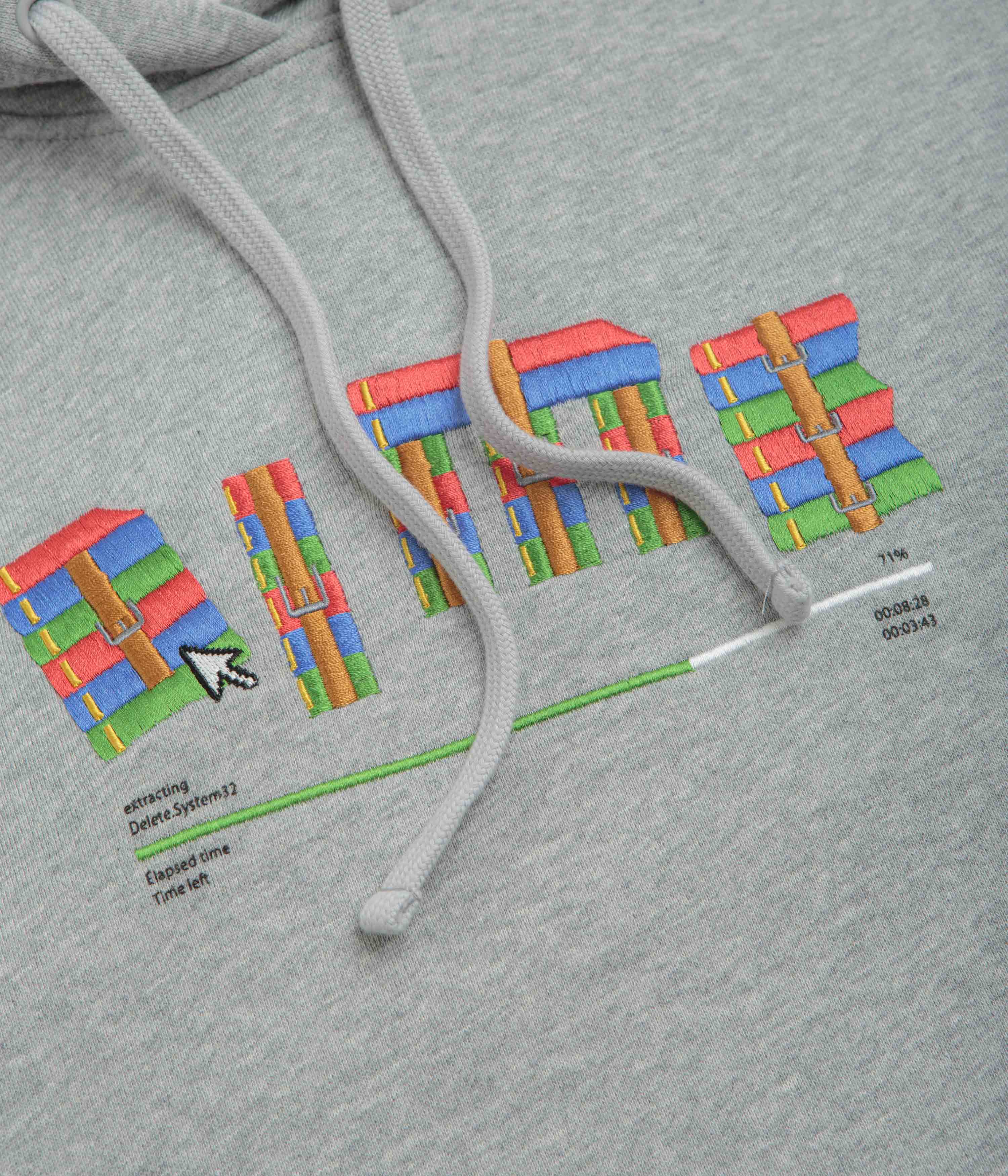 Dime Rar Hoodie - Heather Grey - Image 3