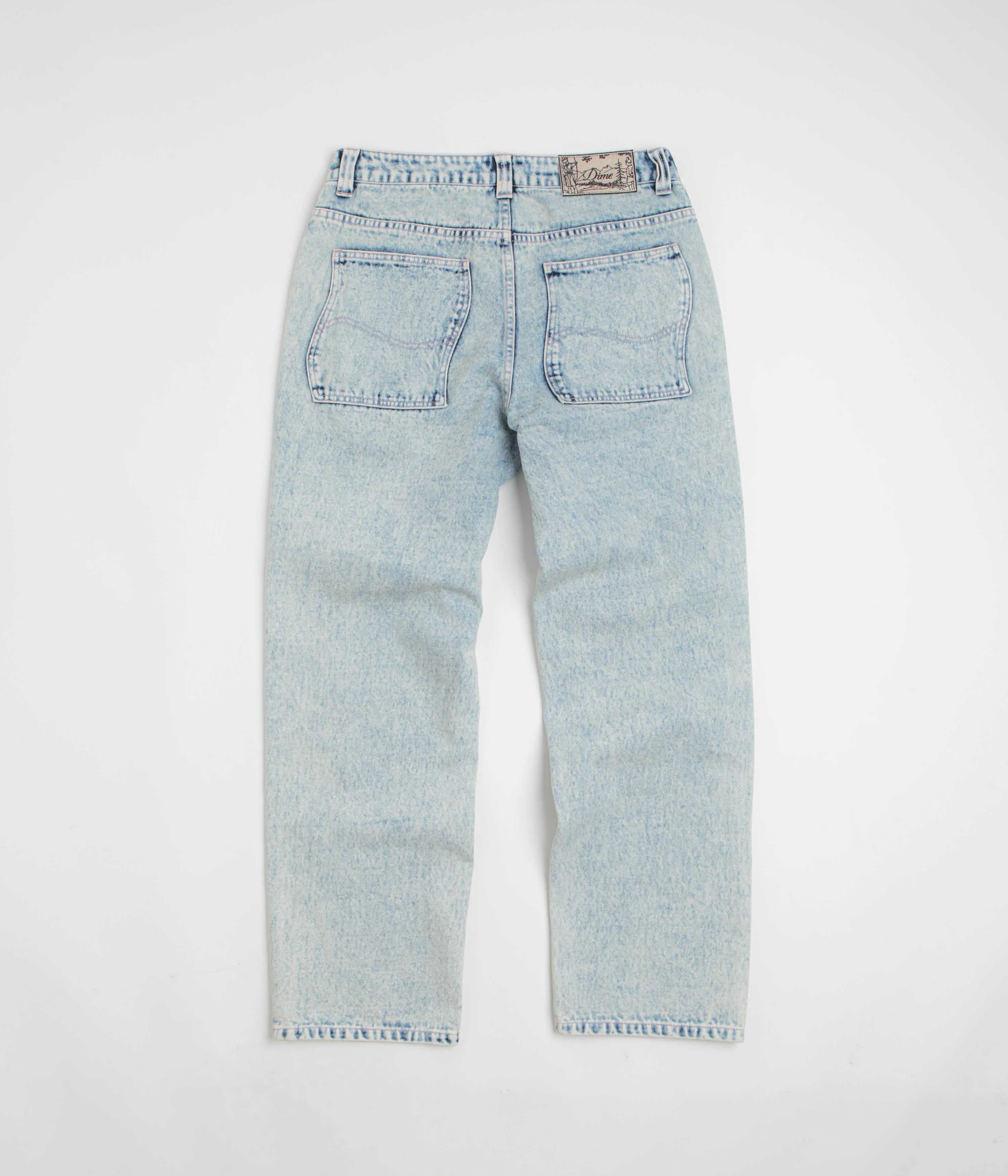 Dime Relaxed Denim Pants - Light Snow Washed - Image 3