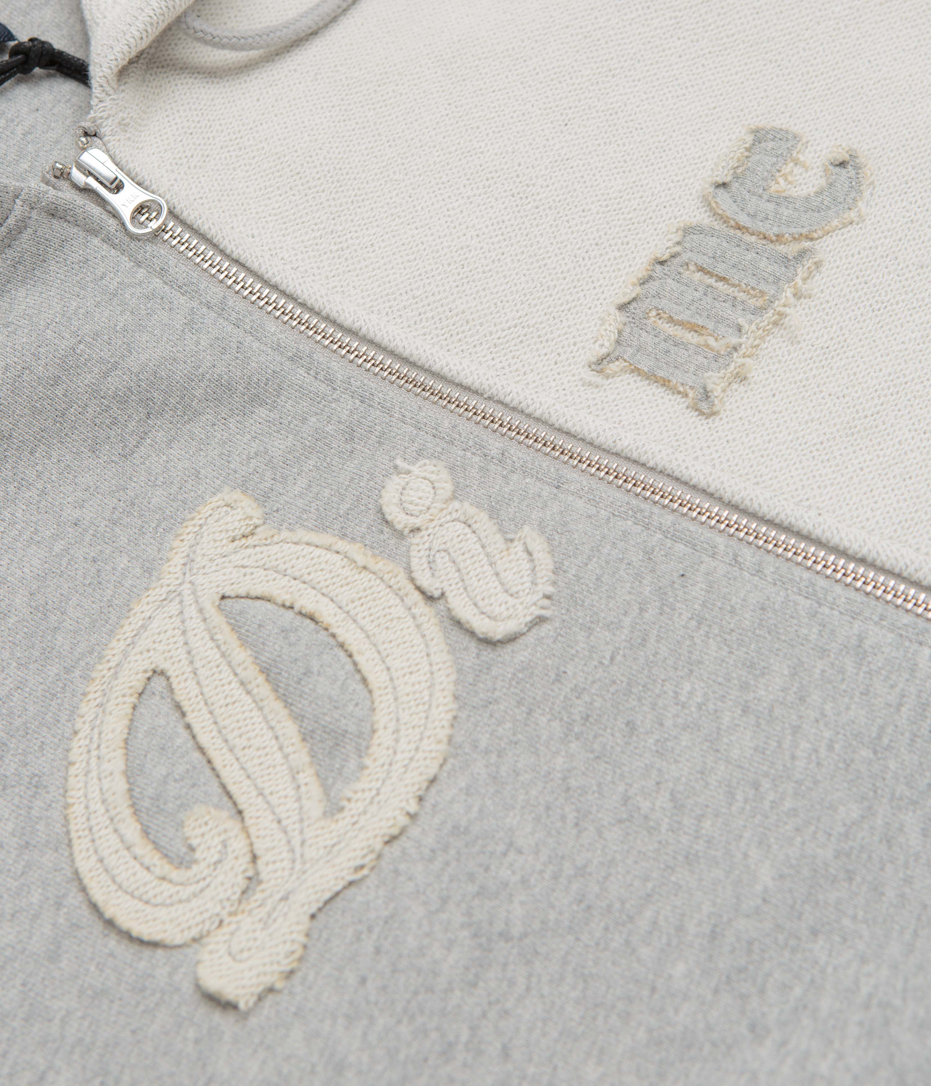 Dime Reverse French Terry Full Zip Hoodie - Heather Grey - Image 4