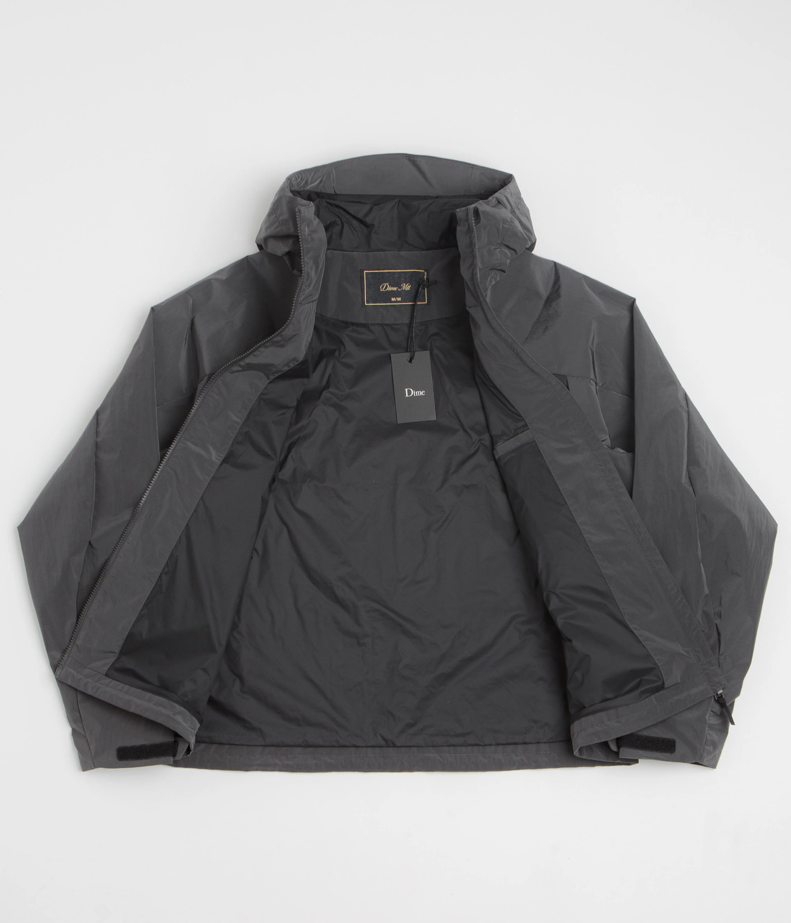 Dime Taffeta Windbreaker Full Zip Jacket - Storm - Image 2