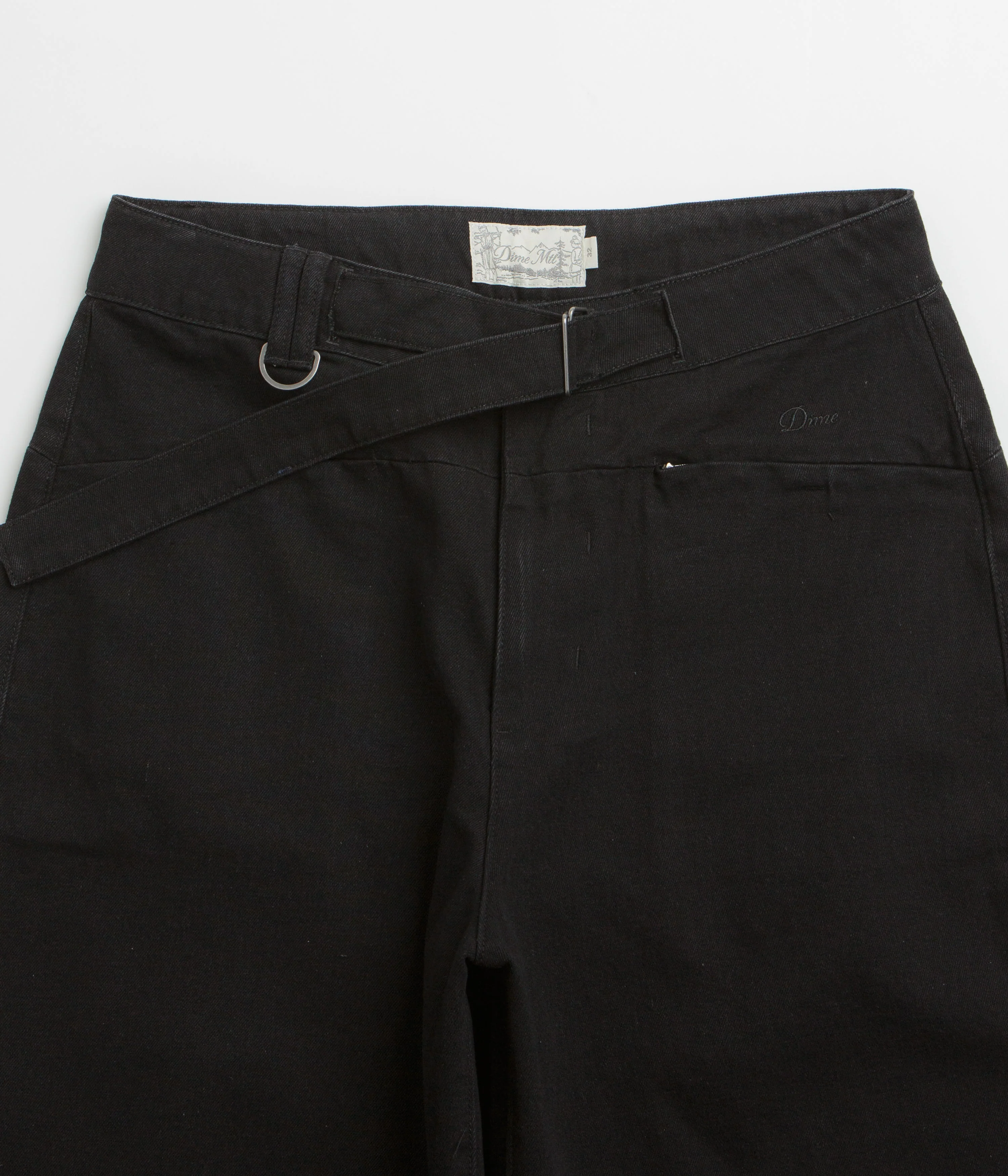 Dime Tech Denim Shorts - Black - Image 4