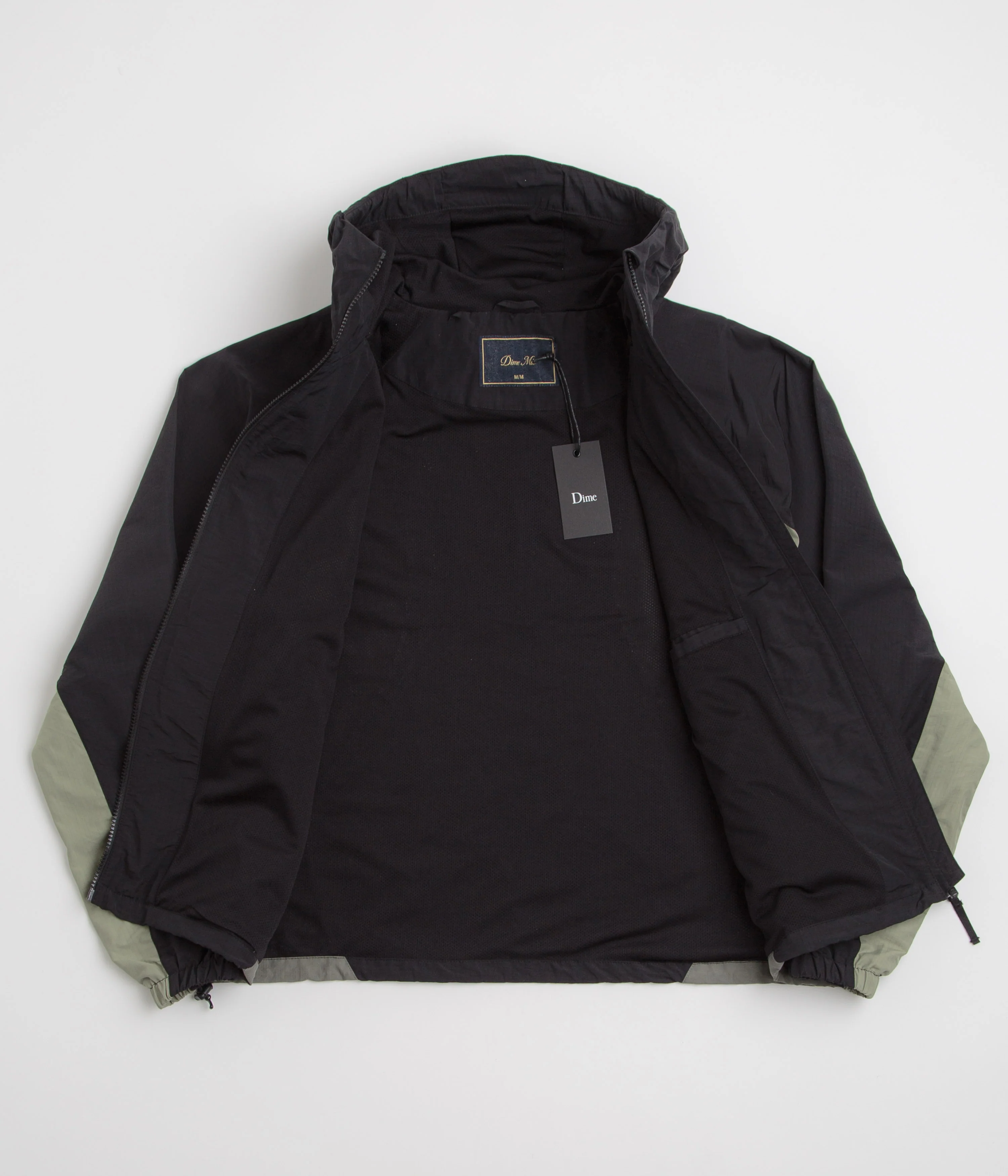 Dime Tech Windbreaker Jacket - Black - Image 2