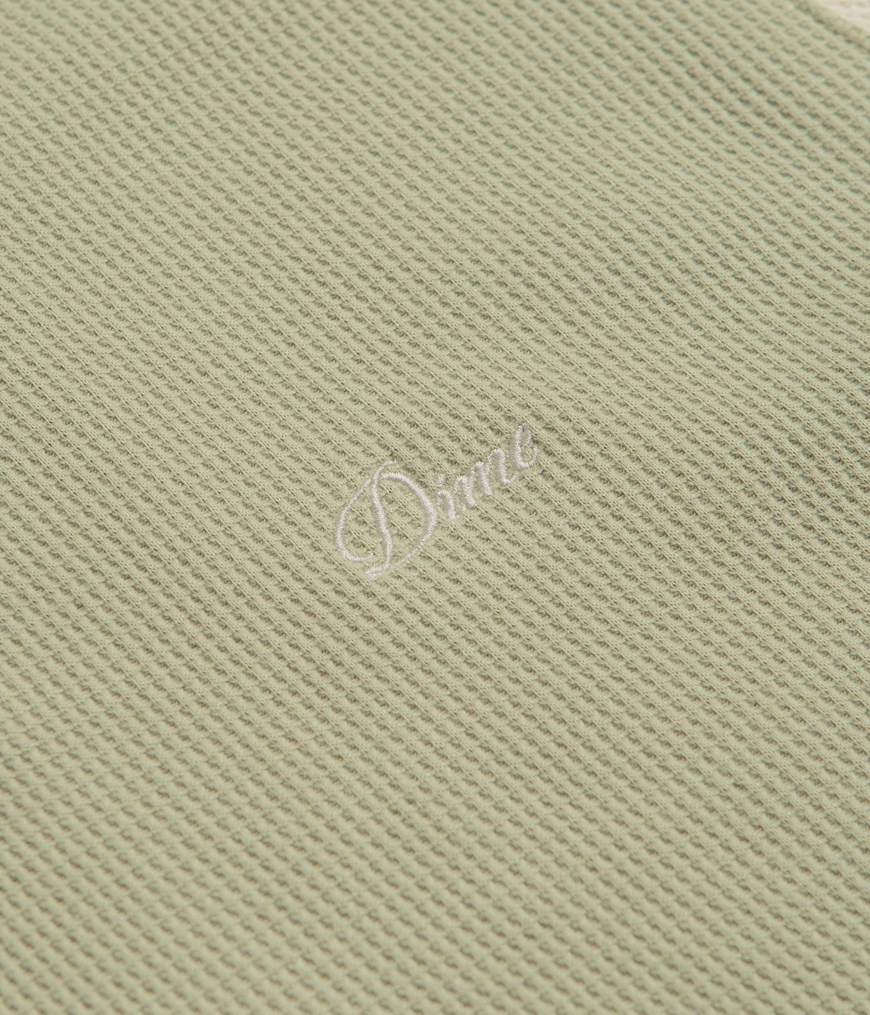 Dime Waffle Polo Shirt - Sage - Image 4