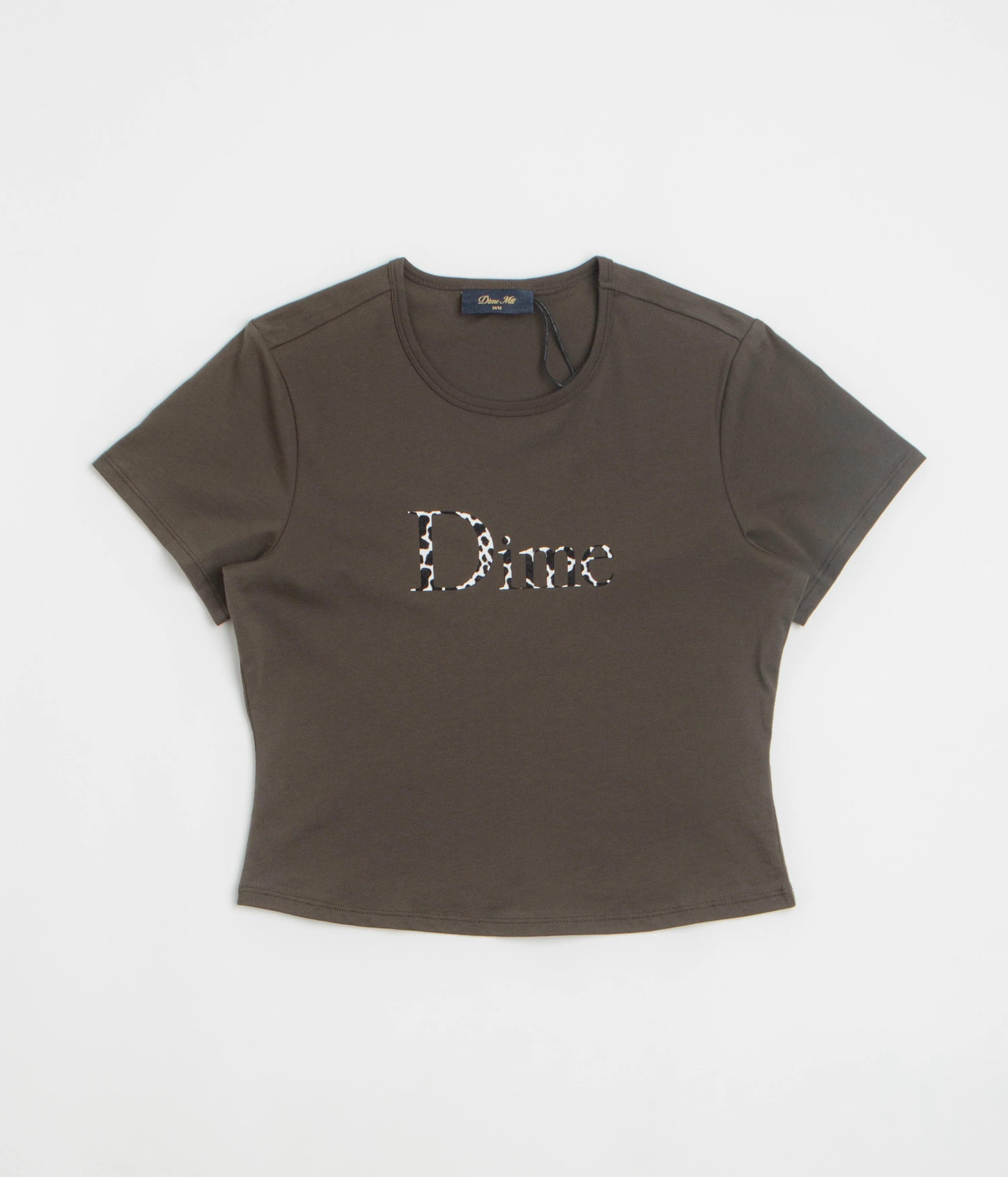Dime Womens Classic Dalmatians T-Shirt - Vintage Black