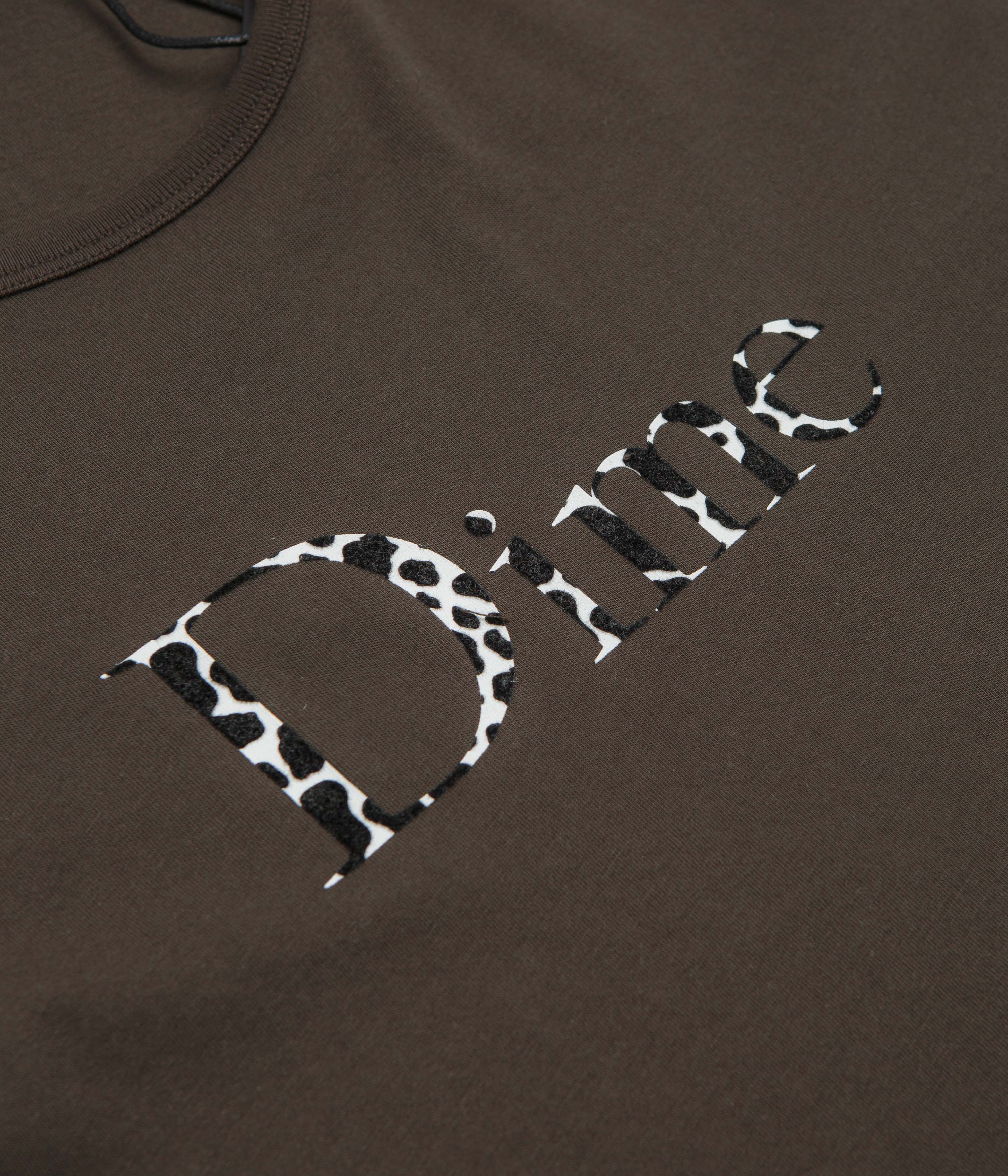 Dime Womens Classic Dalmatians T-Shirt - Vintage Black - Image 3
