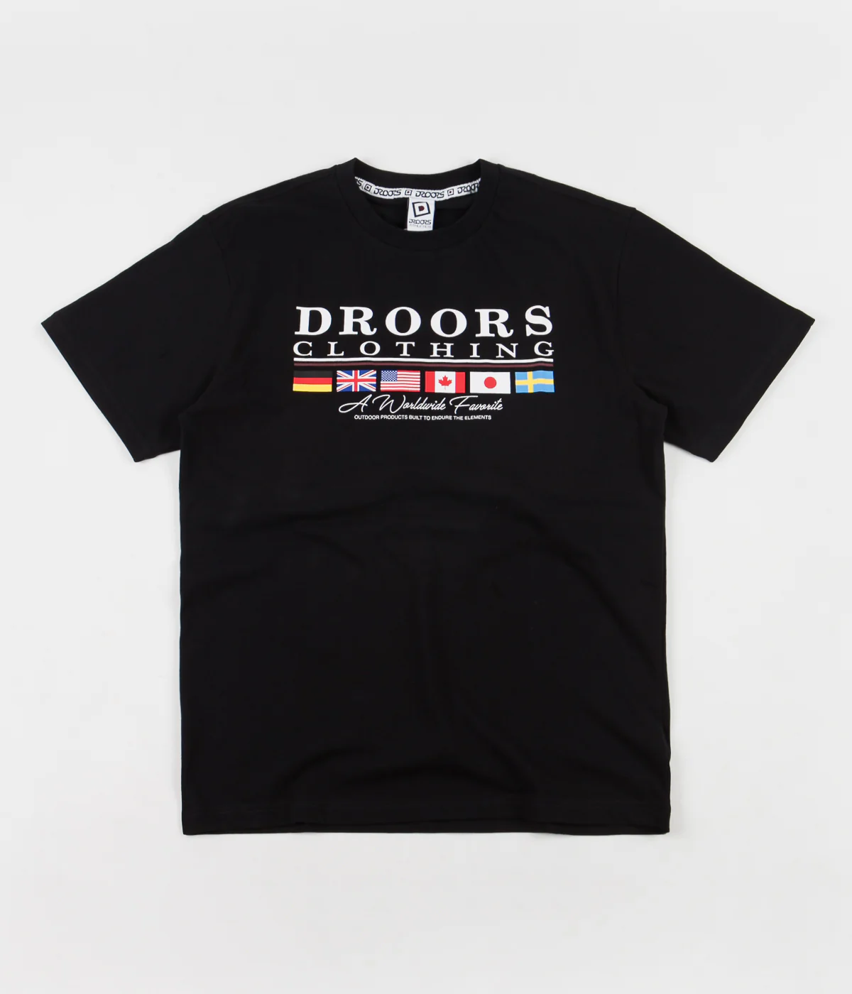 Droors Worldwide Favourite T-Shirt - Jet Black