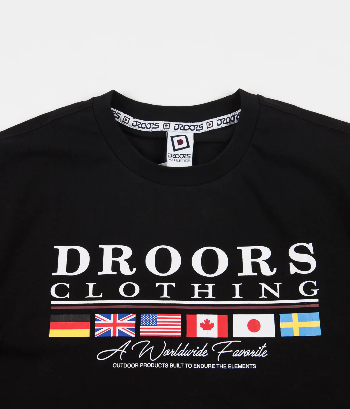 Droors Worldwide Favourite T-Shirt - Jet Black - Image 2