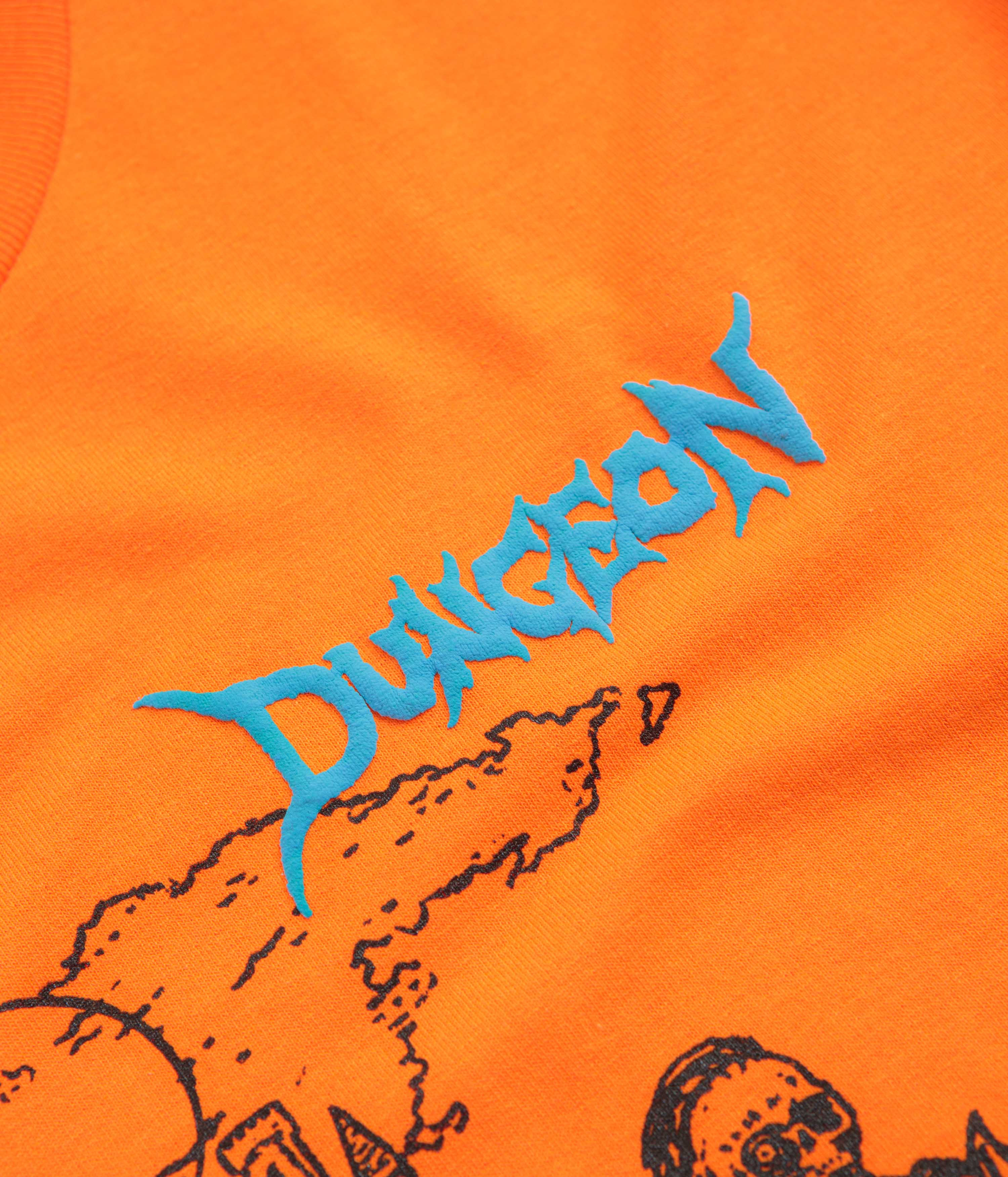 Dungeon Knight Castle Long Sleeve T-Shirt - Orange - Image 3