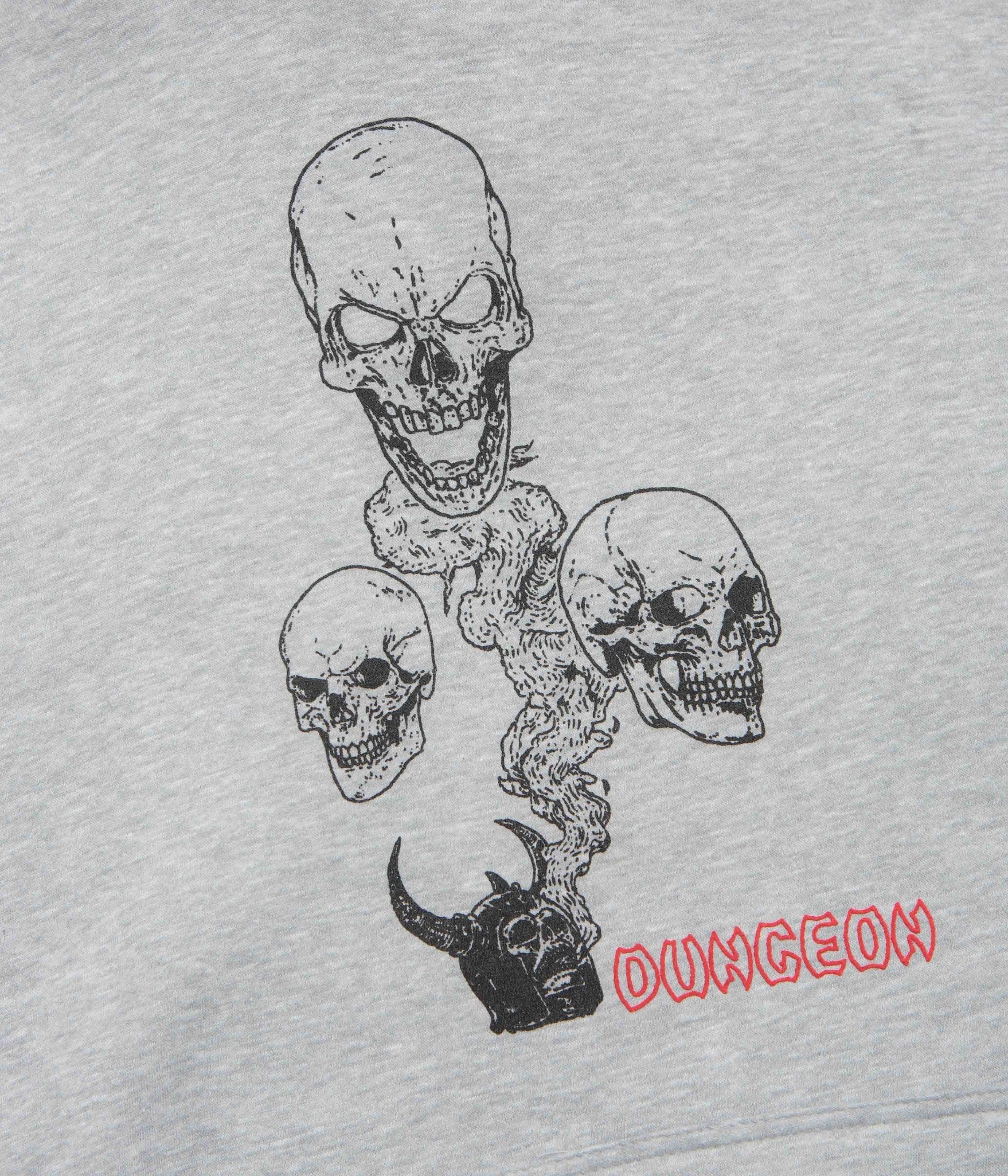 Dungeon No Body Lives Hoodie - Grey - Image 2
