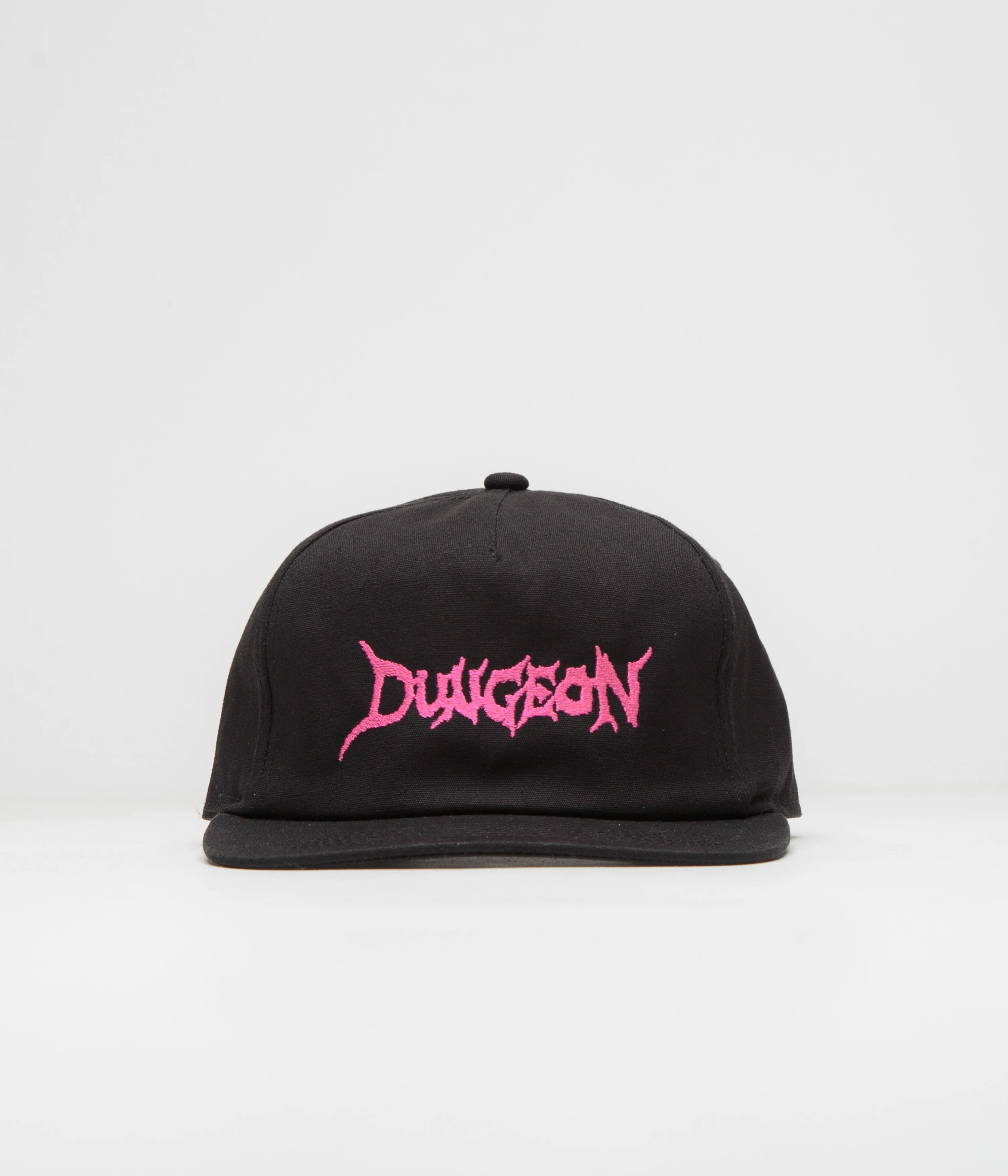 Dungeon Organic Logo Cap - Black / Neon Pink - Image 2