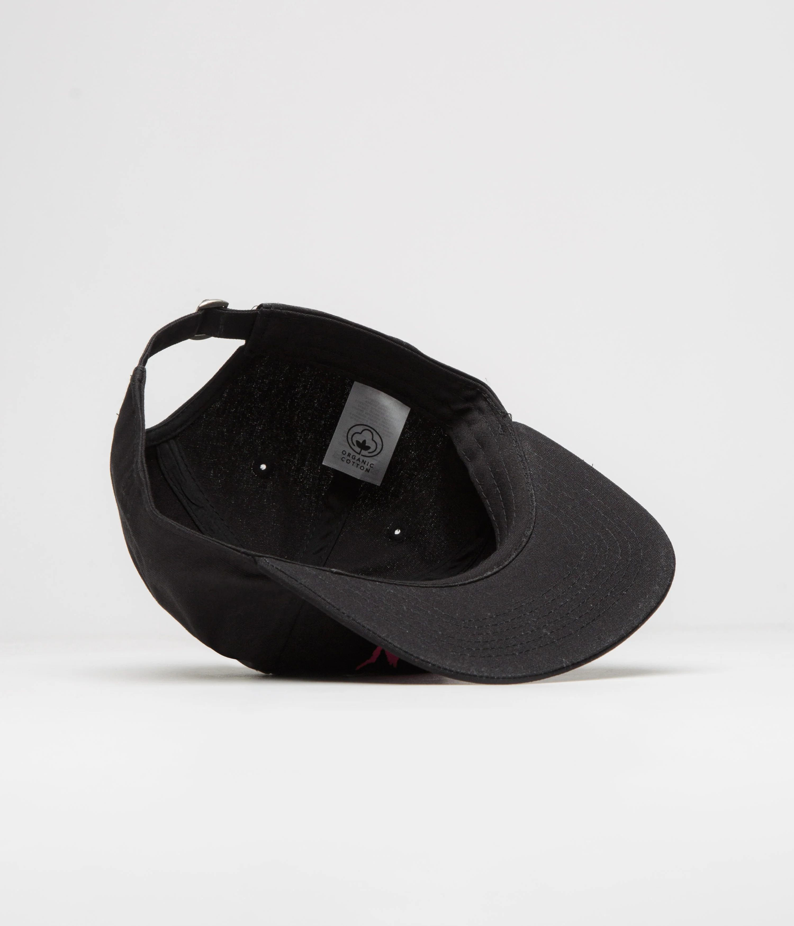 Dungeon Organic Logo Cap - Black / Neon Pink - Image 4