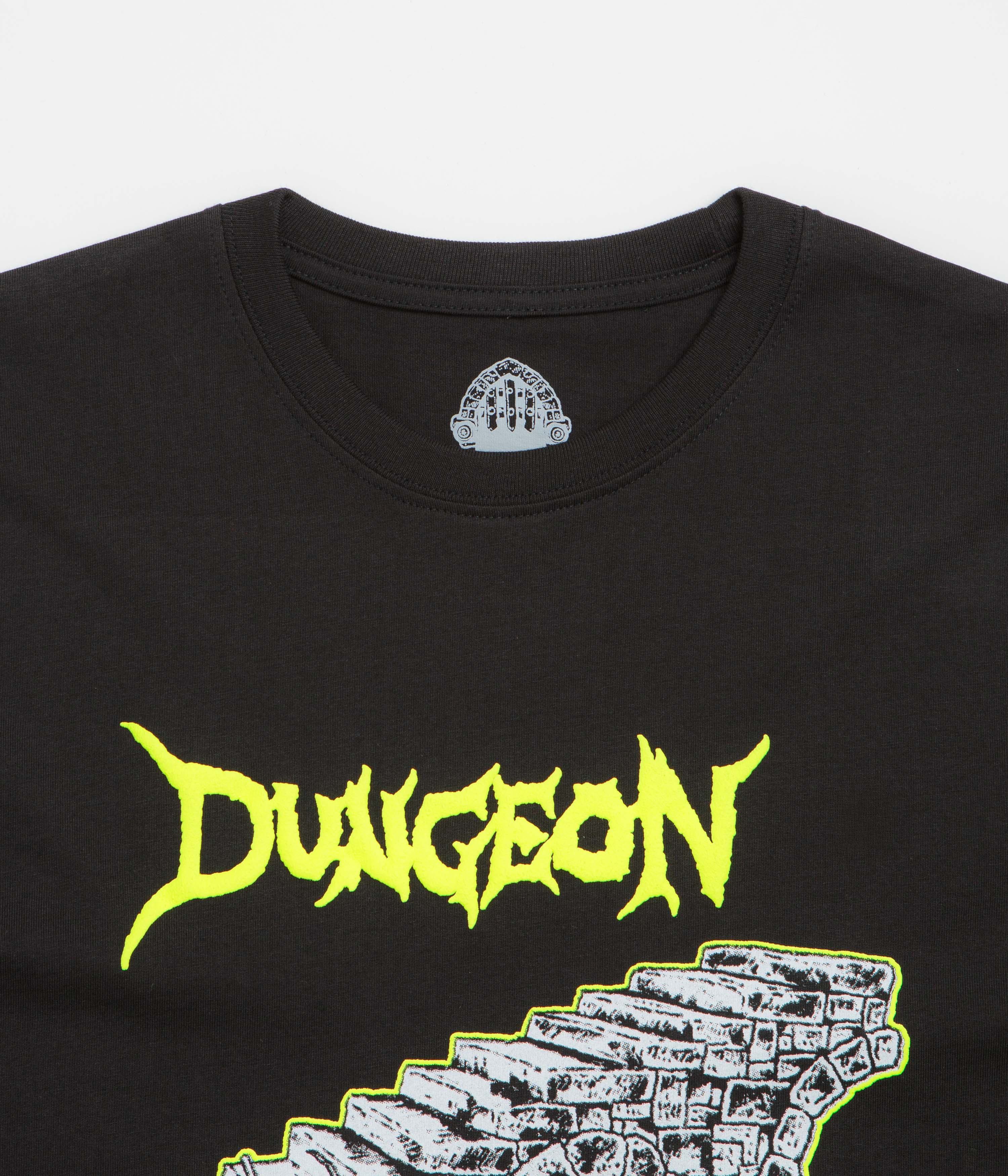 Dungeon Still Life Long Sleeve T-Shirt - Black / Green - Image 2