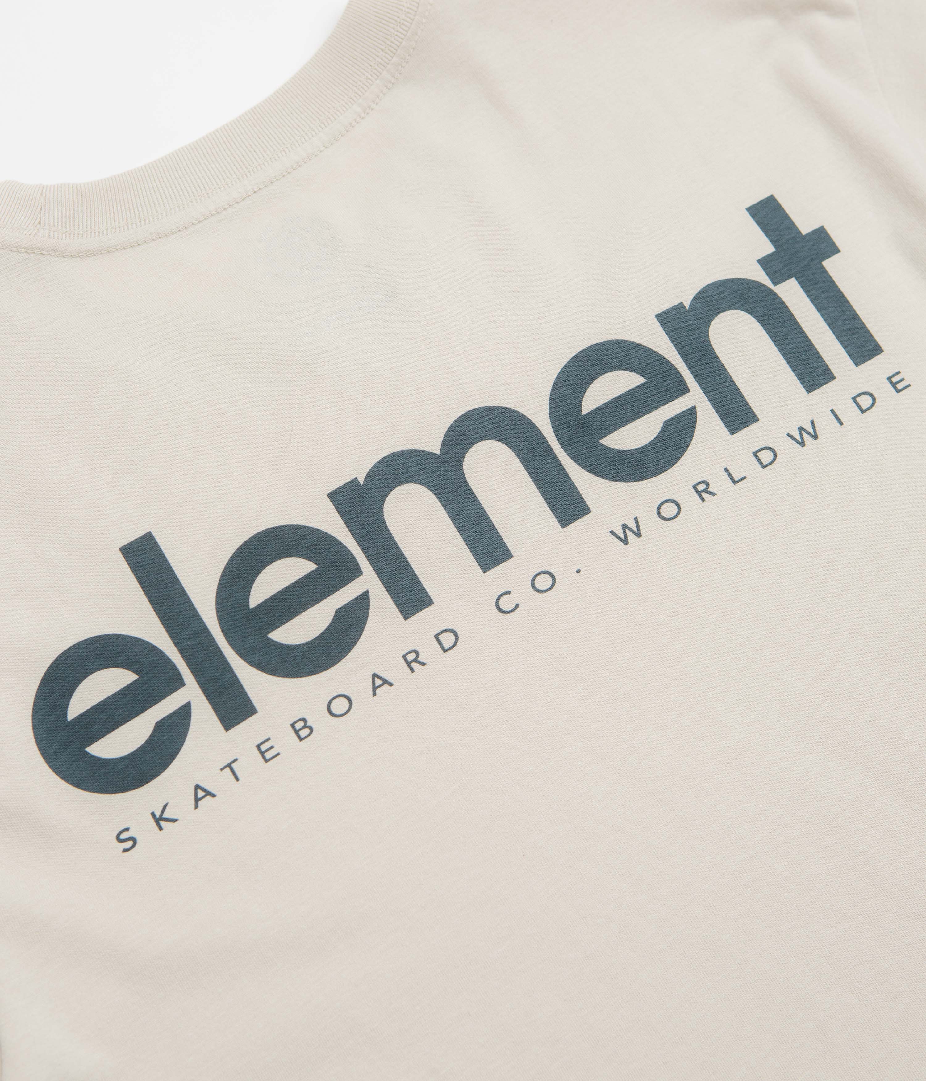 Element Lowcase Back Print T-Shirt - Oat Milk - Image 4