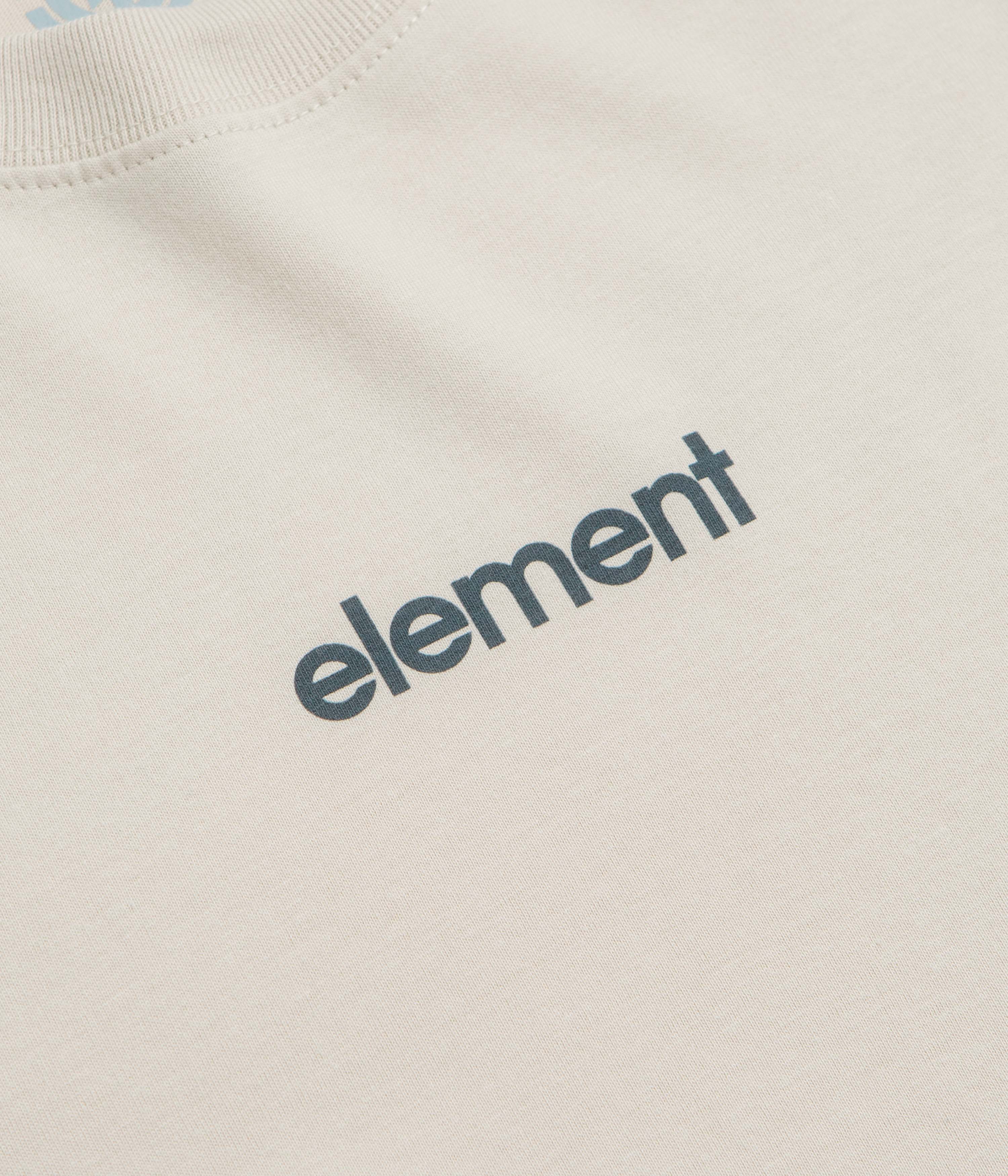 Element Lowcase Back Print T-Shirt - Oat Milk - Image 5