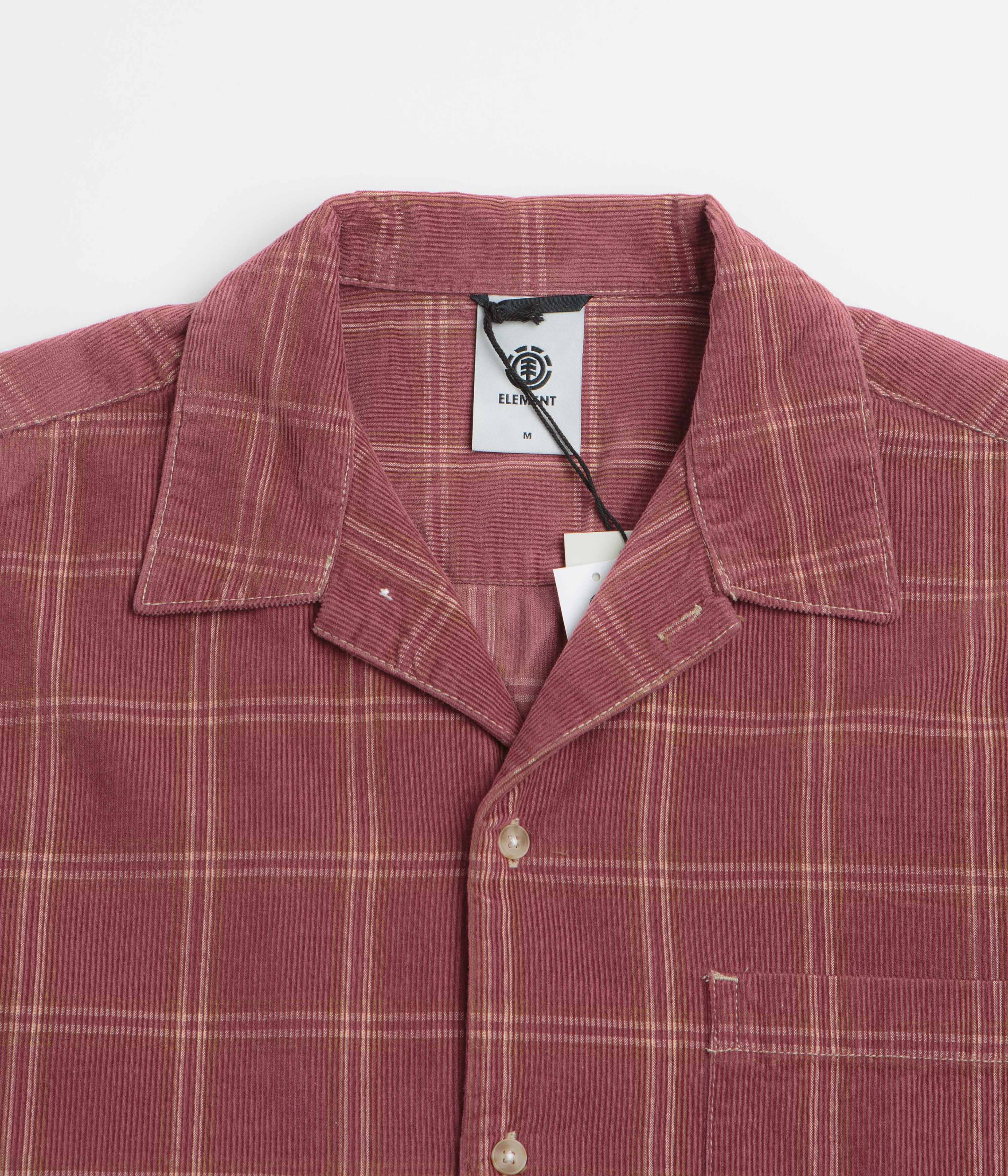 Element Relax Corduroy Short Sleeve Shirt - Nocturne / Oat - Image 2