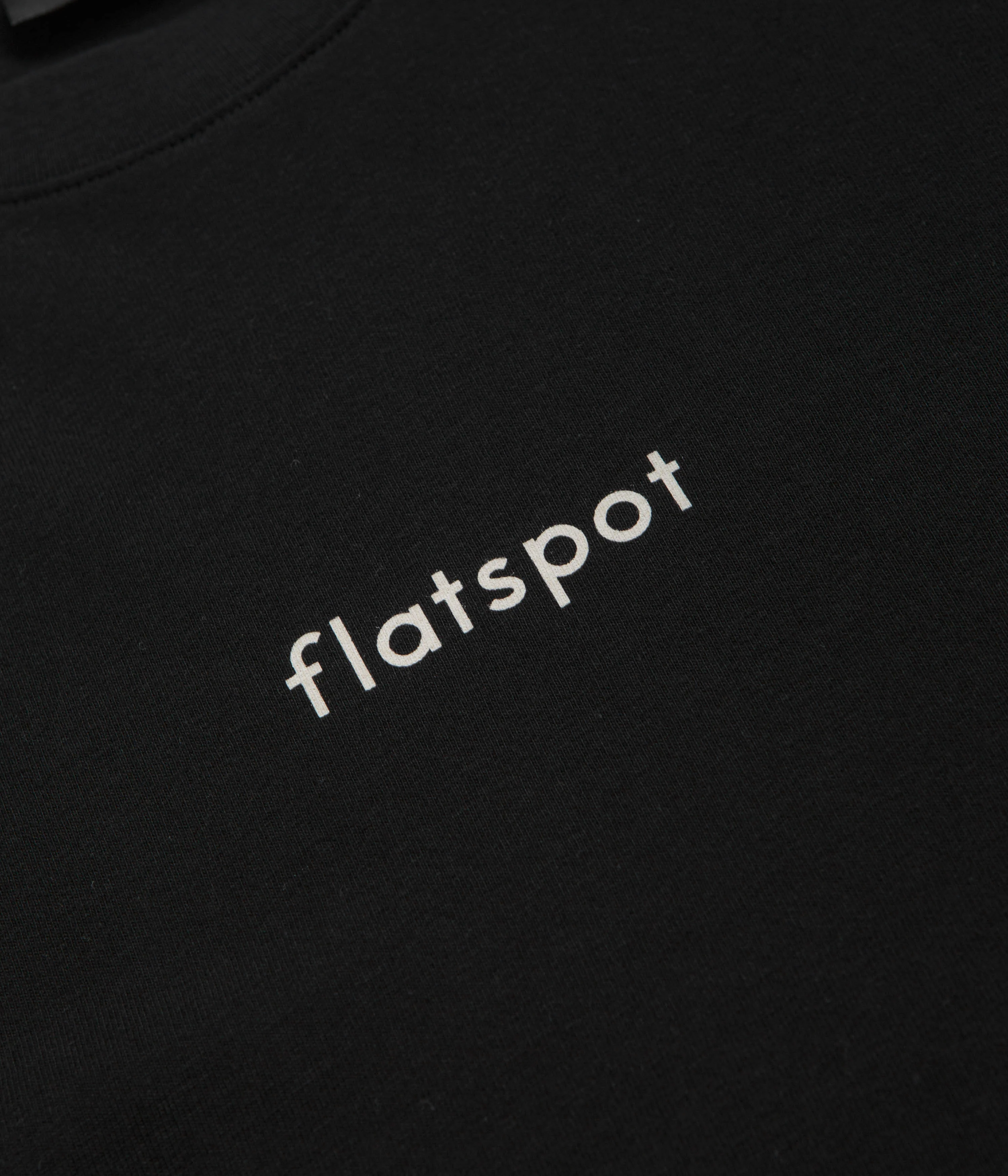 flatspot Lowercase Logo T-Shirt - Black - Image 3