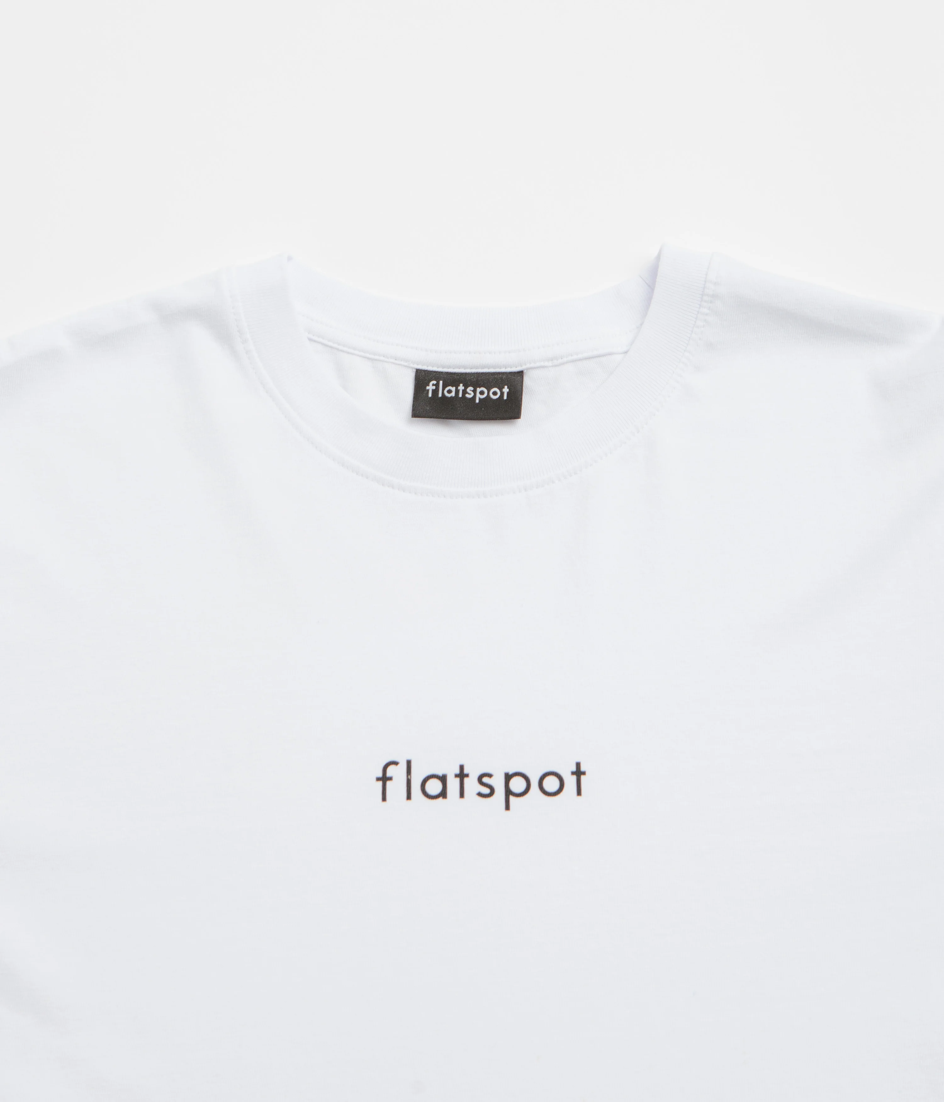 flatspot Lowercase Logo T-Shirt - White - Image 3
