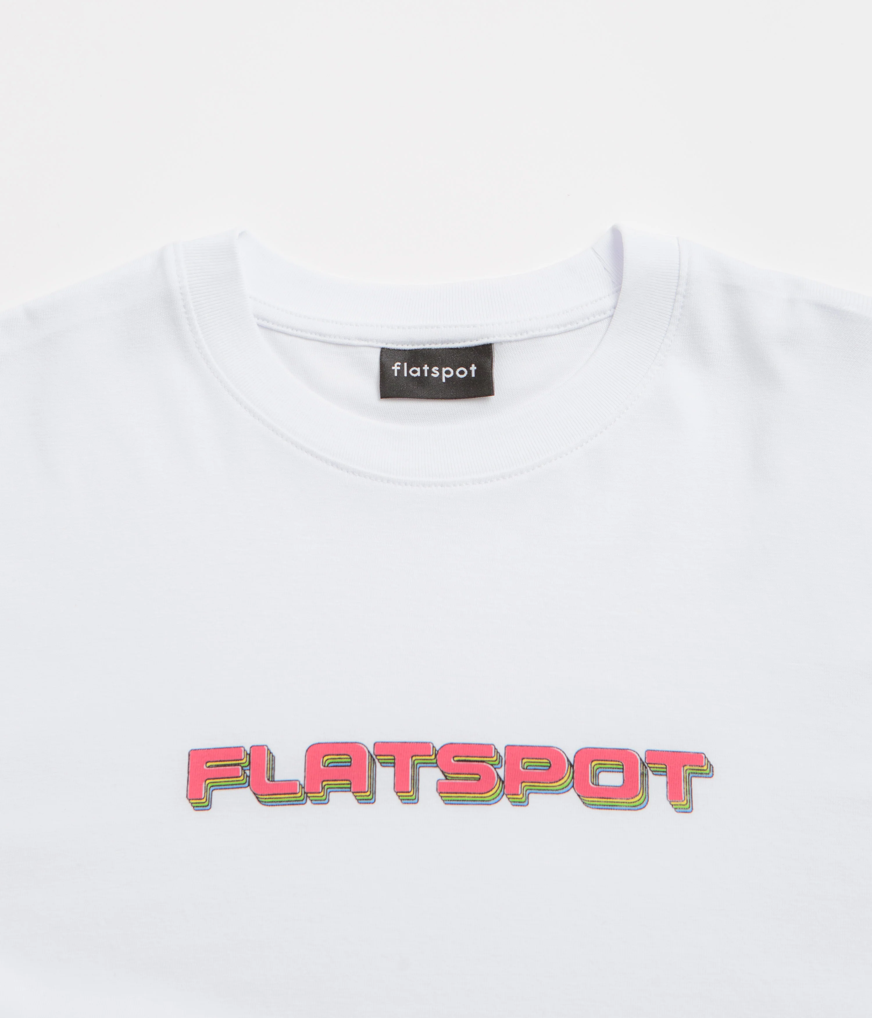 flatspot Repeat Logo T-Shirt - White - Image 2