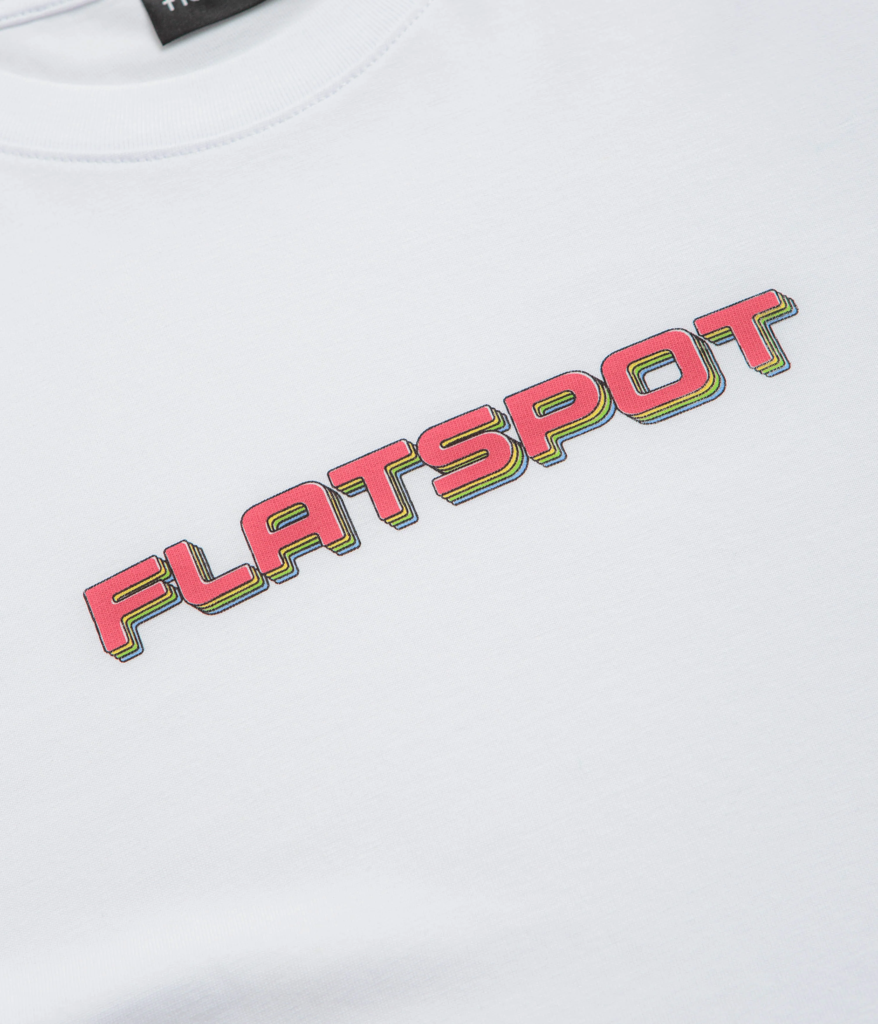 flatspot Repeat Logo T-Shirt - White - Image 3
