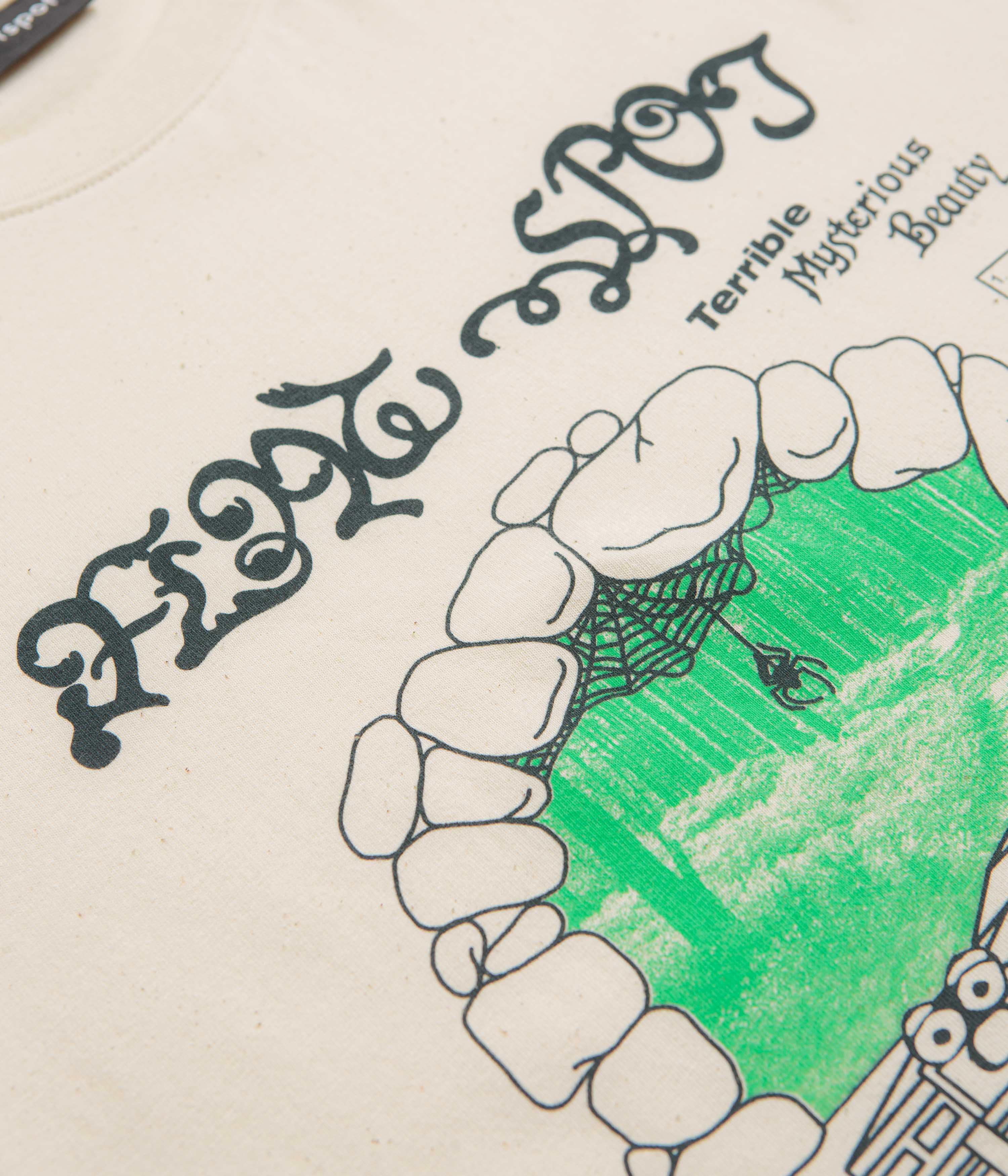 flatspot Terrible Mysterious Beauty T-Shirt - Natural Raw - Image 3
