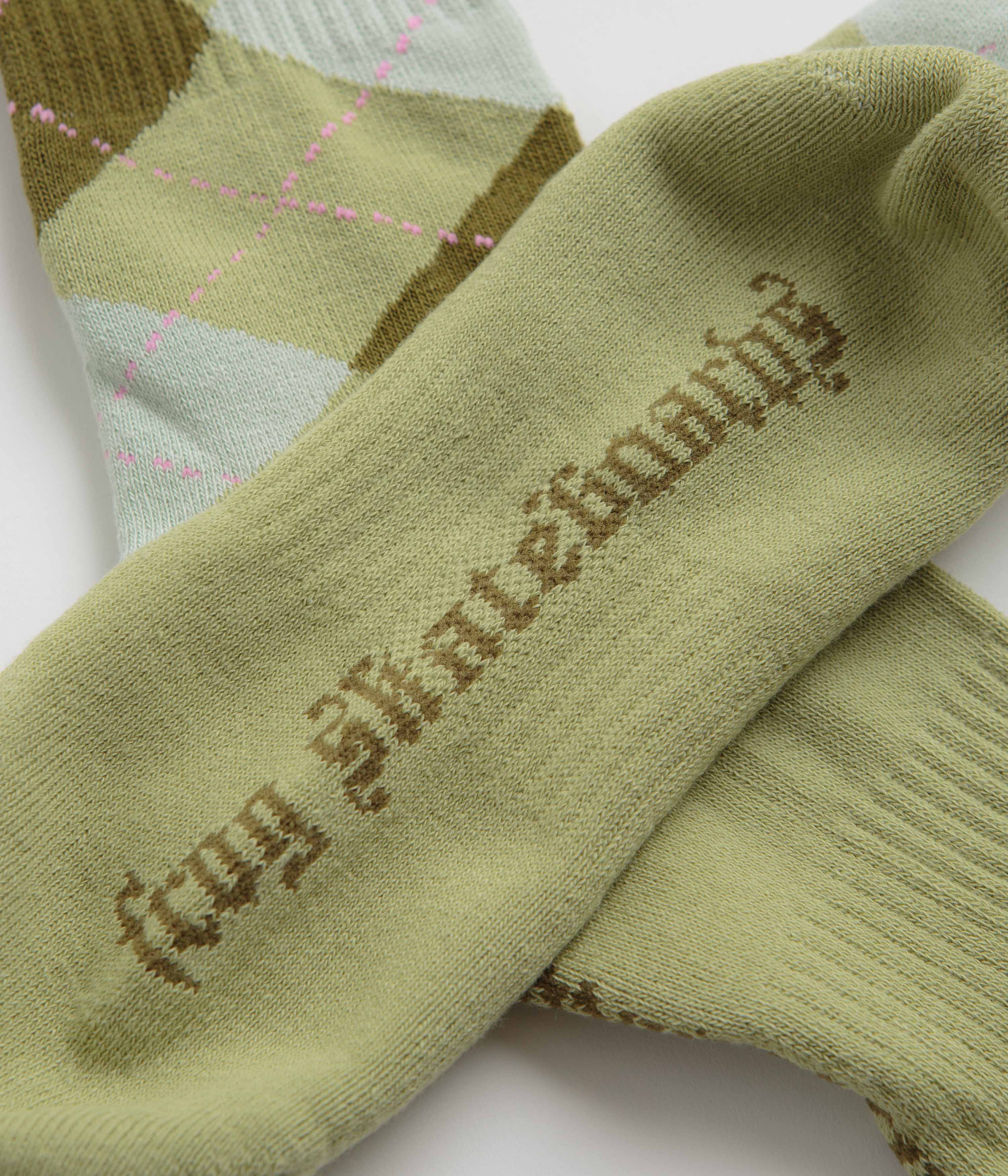 Frog Argyle Socks - Green - Image 2