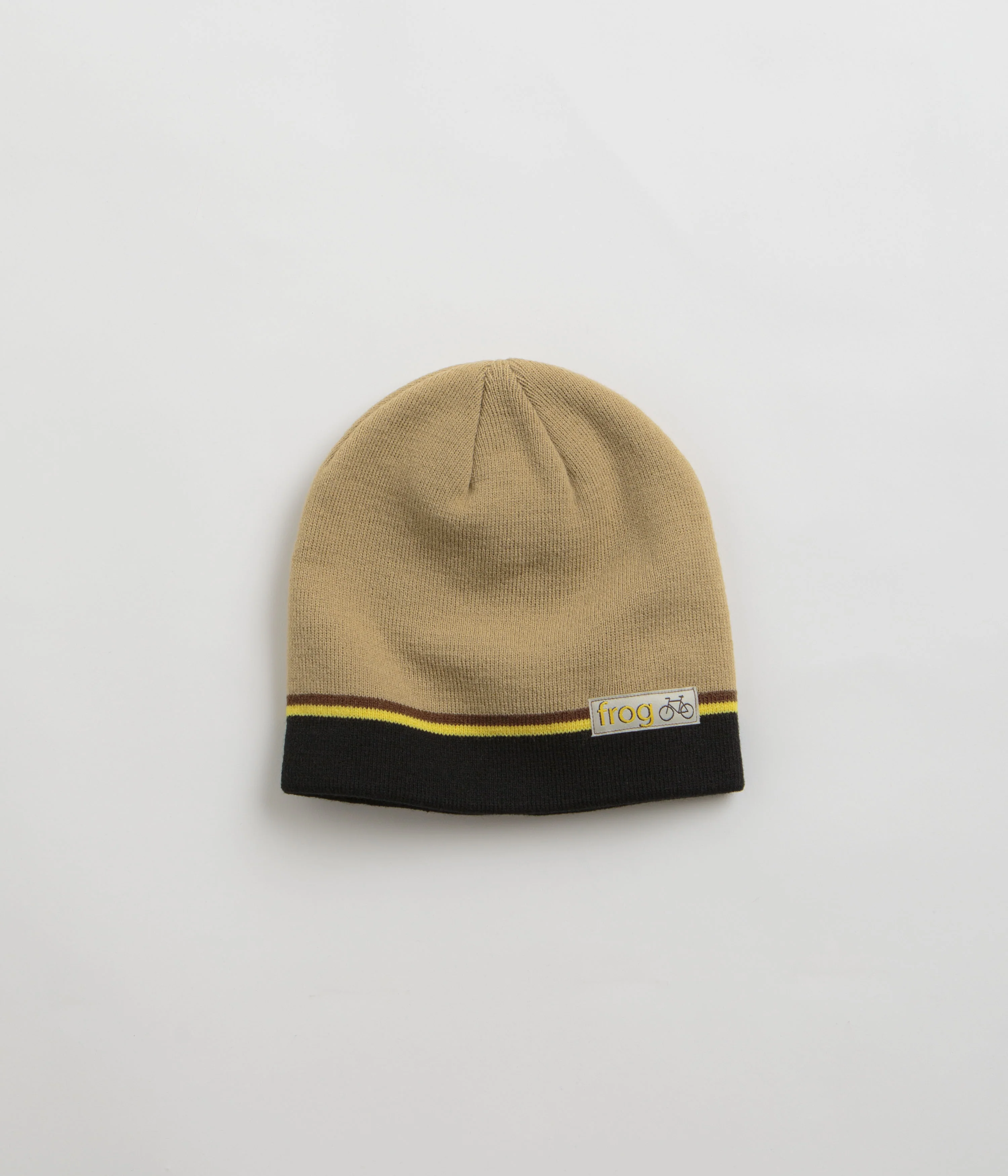 Frog Bicycle Beanie - Beige